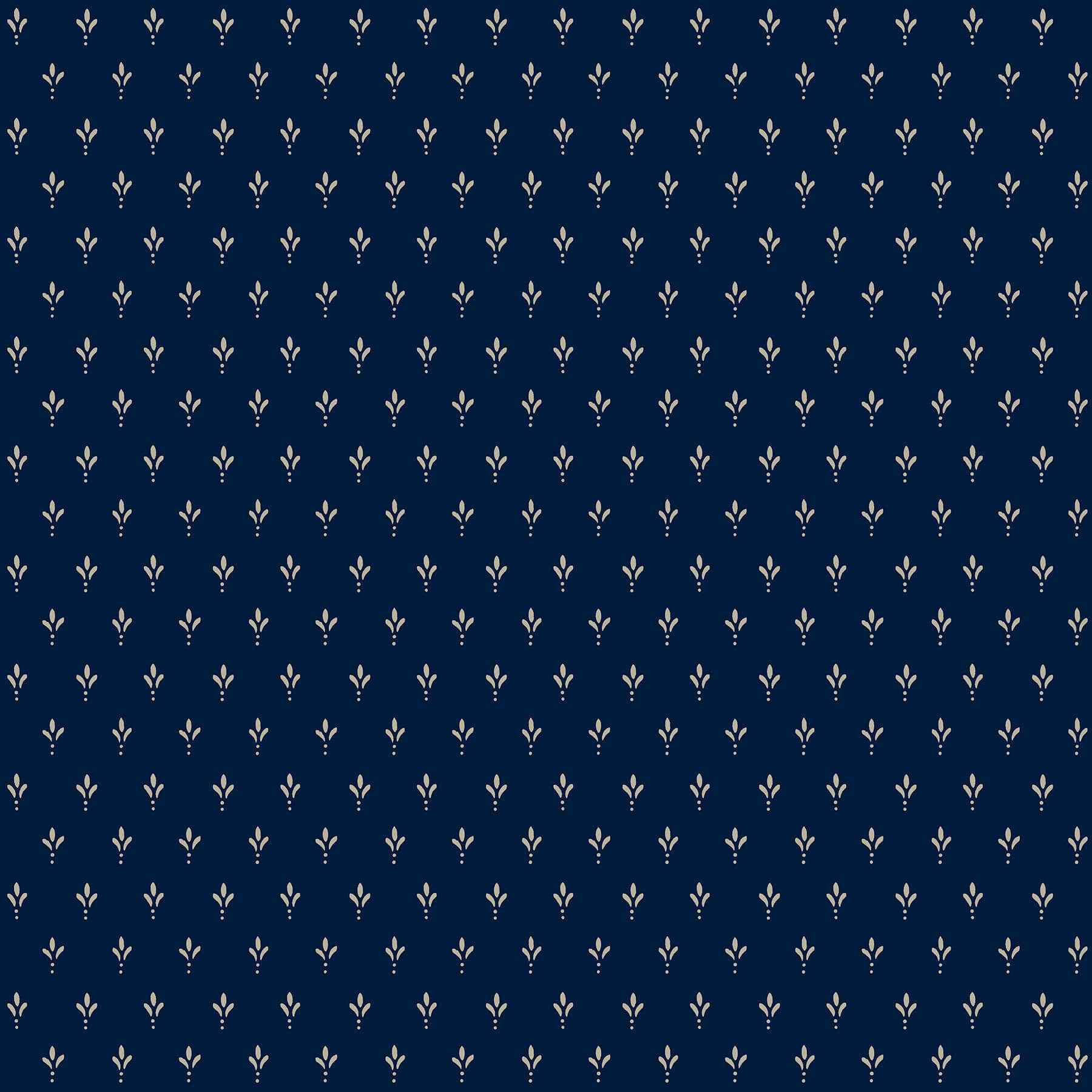 Charm Navy Wallpaper - York Wallcoverings - MF4776