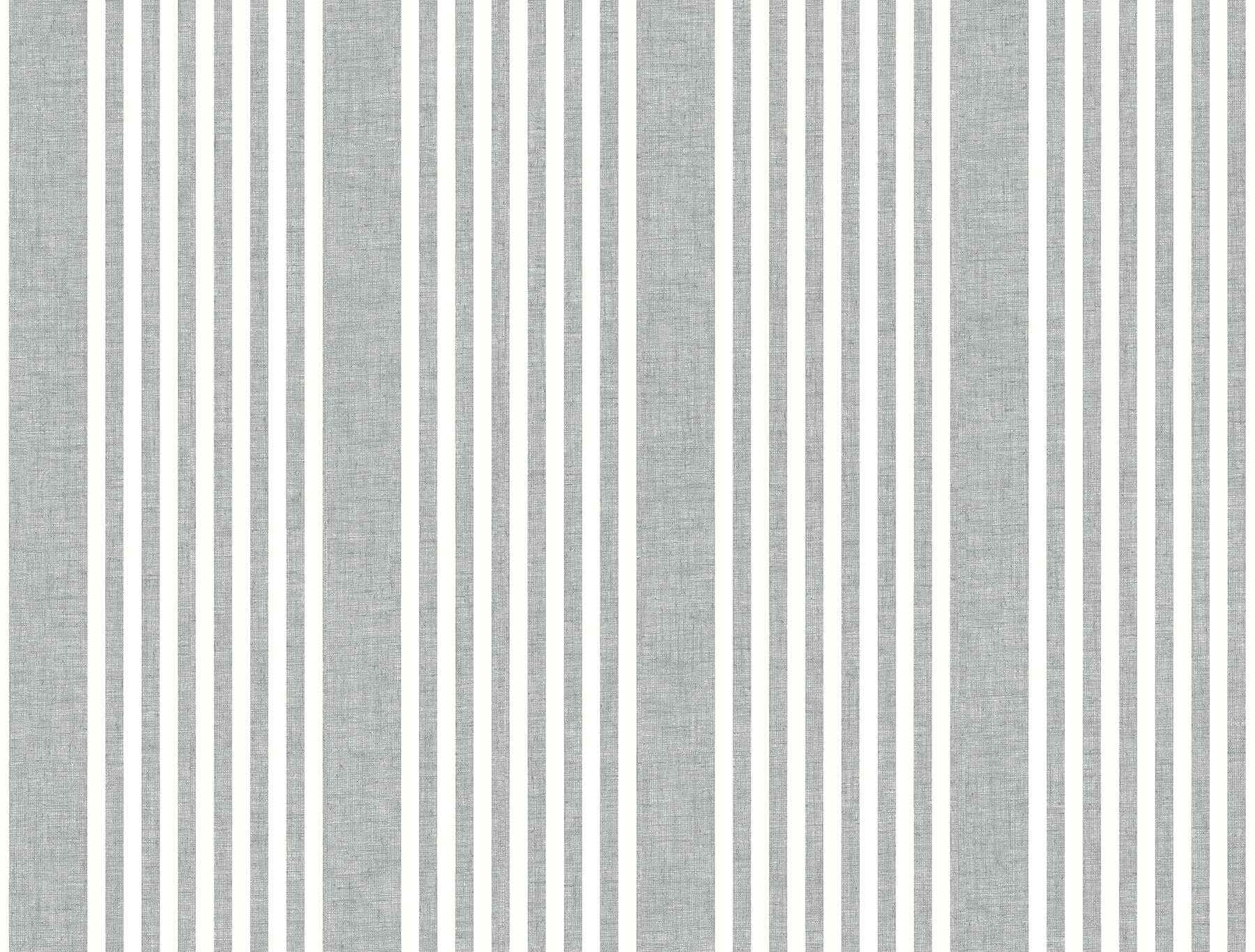 French Charcoal Linen Stripe Wallpaper - York Wallcoverings - SR1586MH