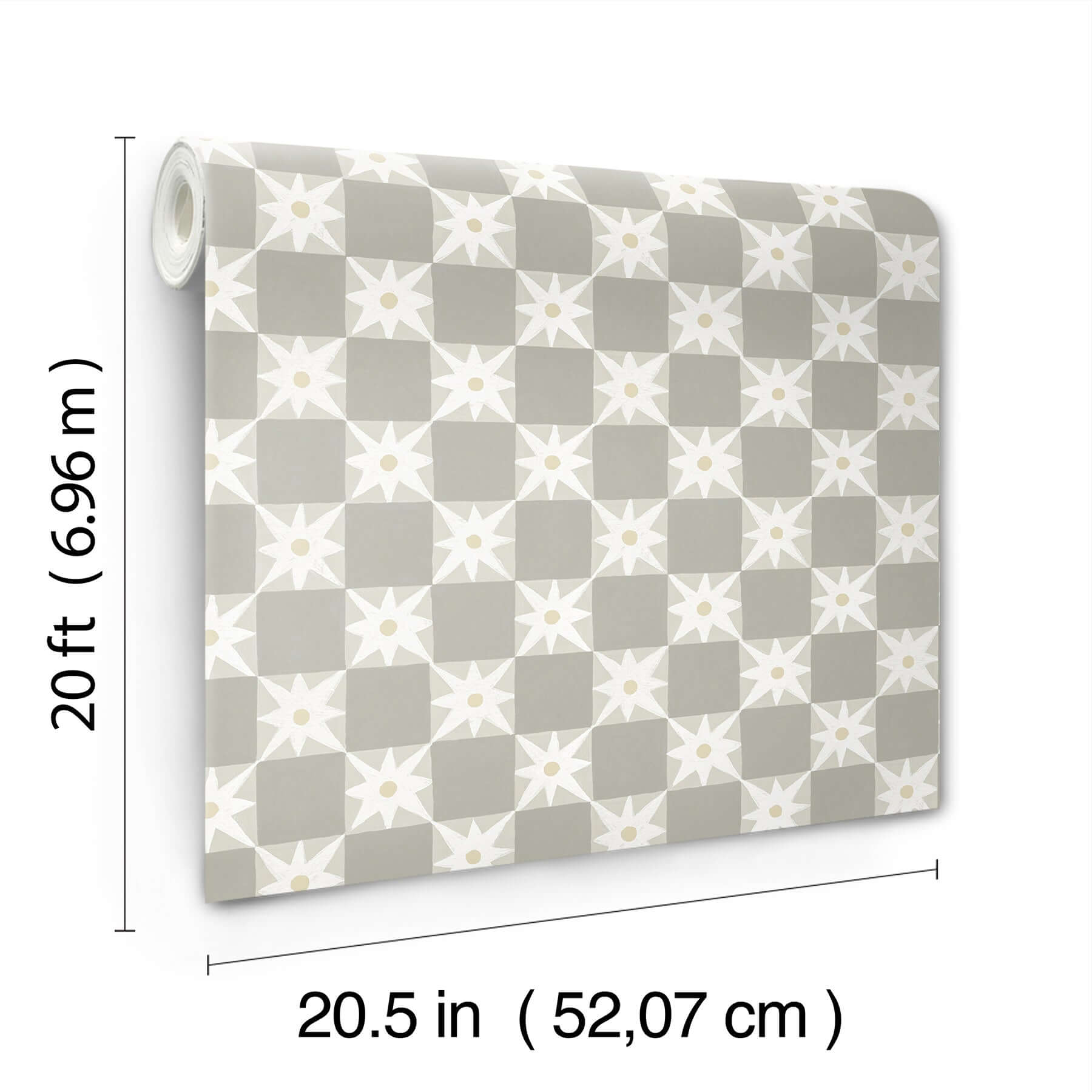stardust-warm-grey-checkerboard-peel-stick-wallpaper-york-wallcoverings-psw1589rl - York Wallcoverings Wallpaper
