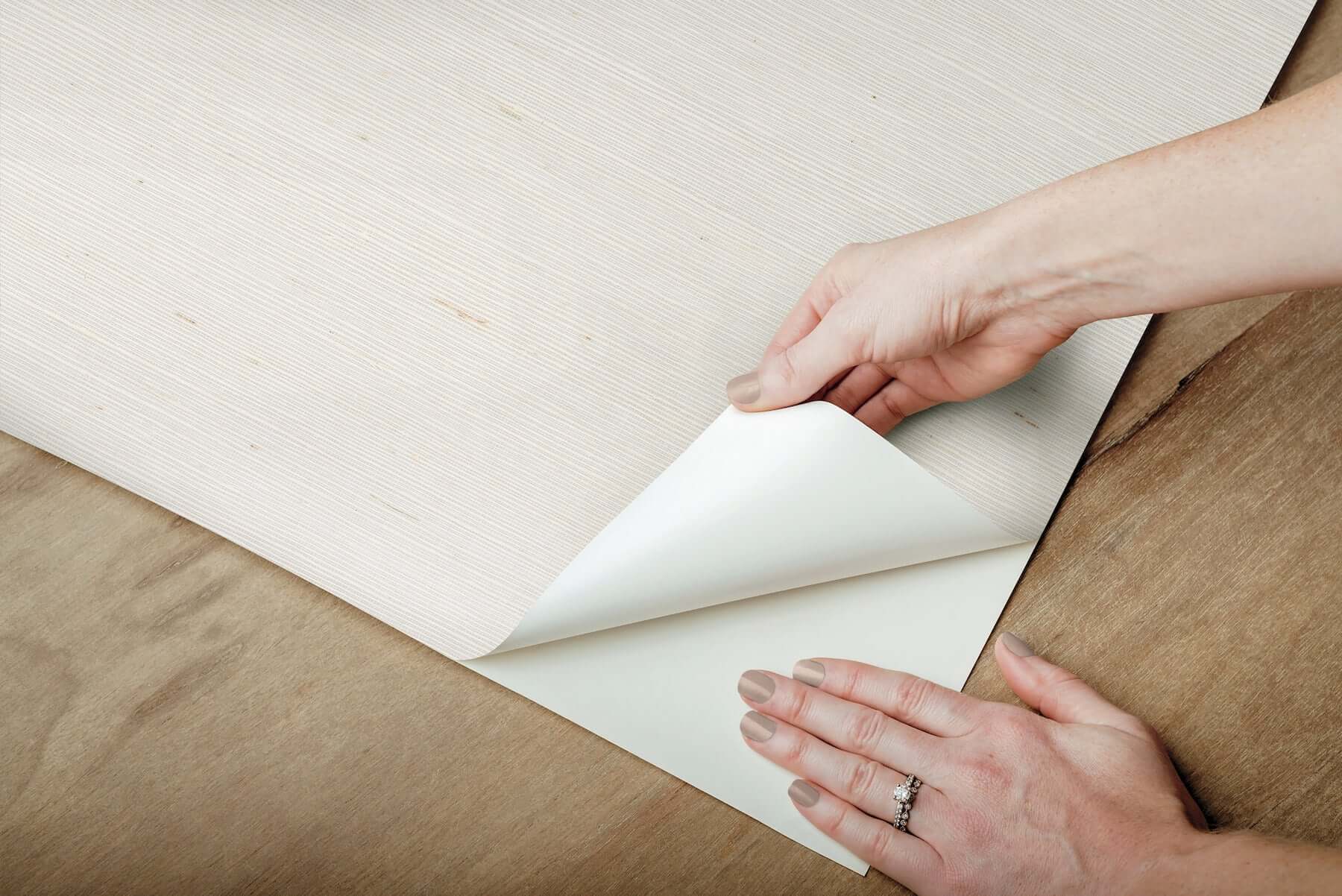 natural-grasscloth-peel-stick-wallpaper-white-york-wallcoverings-psw1595rl - York Wallcoverings Wallpaper