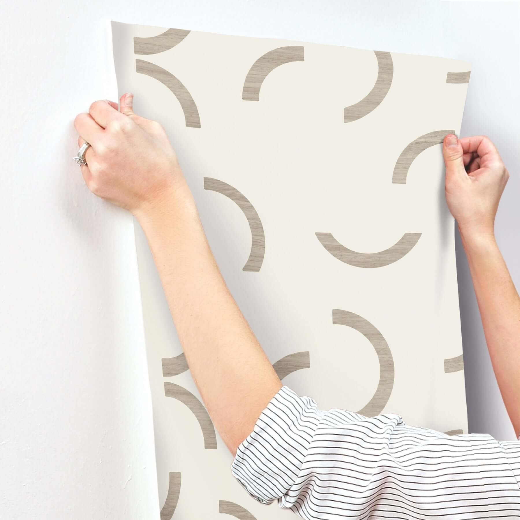 lunula-taupe-wallpaper-york-wallcoverings-fm1026 - York Wallcoverings Wallpaper