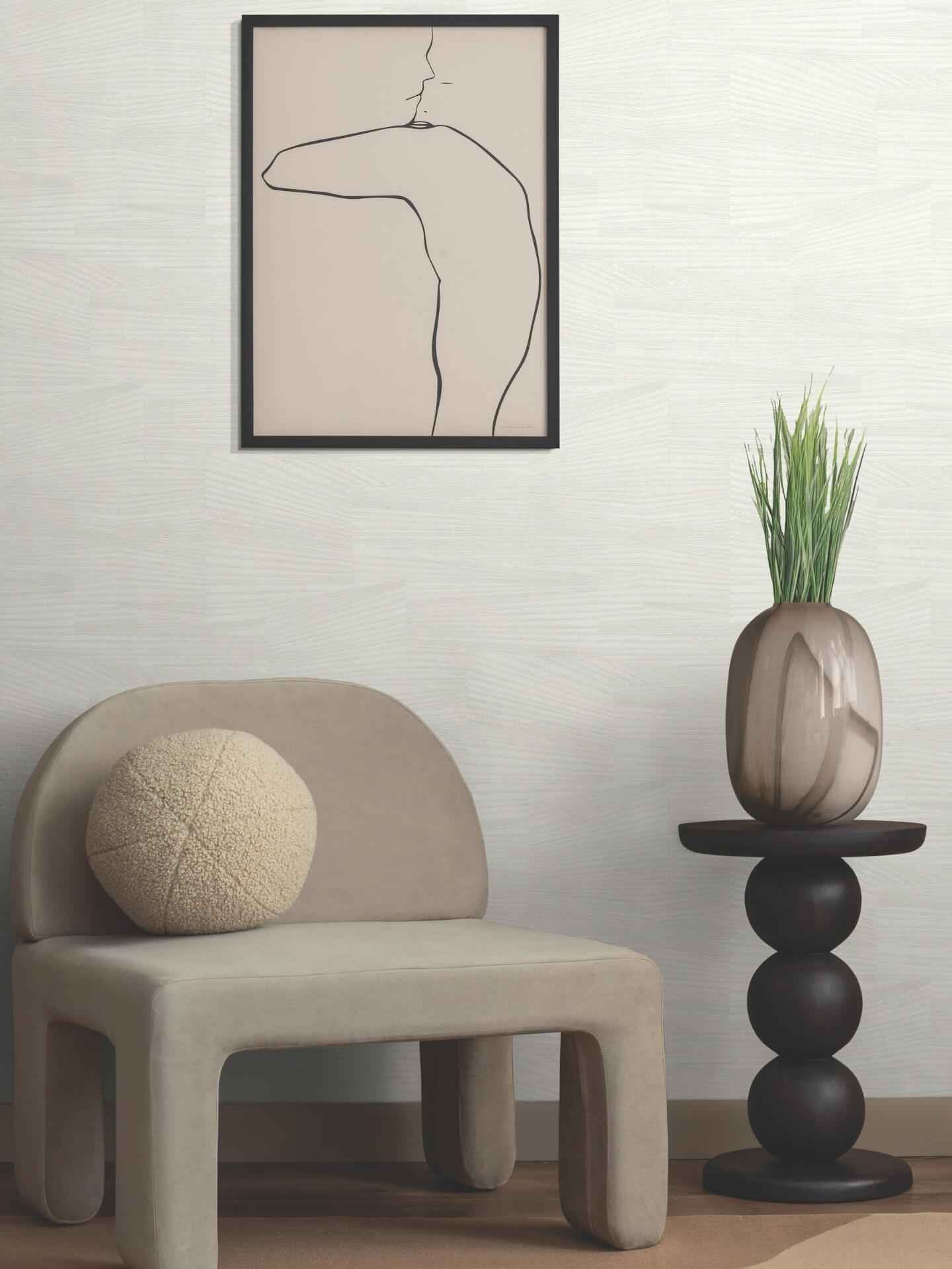 Higher Ground Geo Alabaster Wallpaper - York Wallcoverings - FM1033 - York Wallcoverings Wallpaper