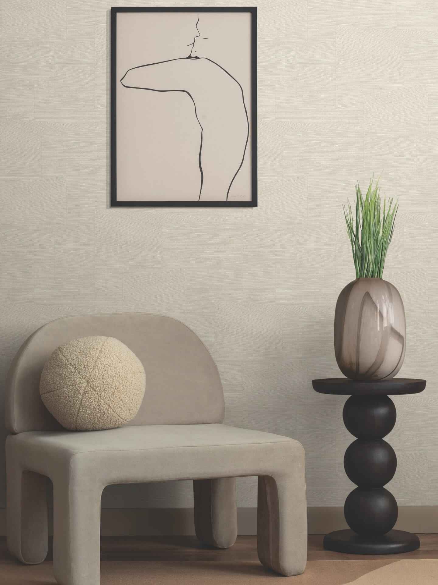 Higher Ground Geo Straw Wallpaper - York Wallcoverings - FM1034