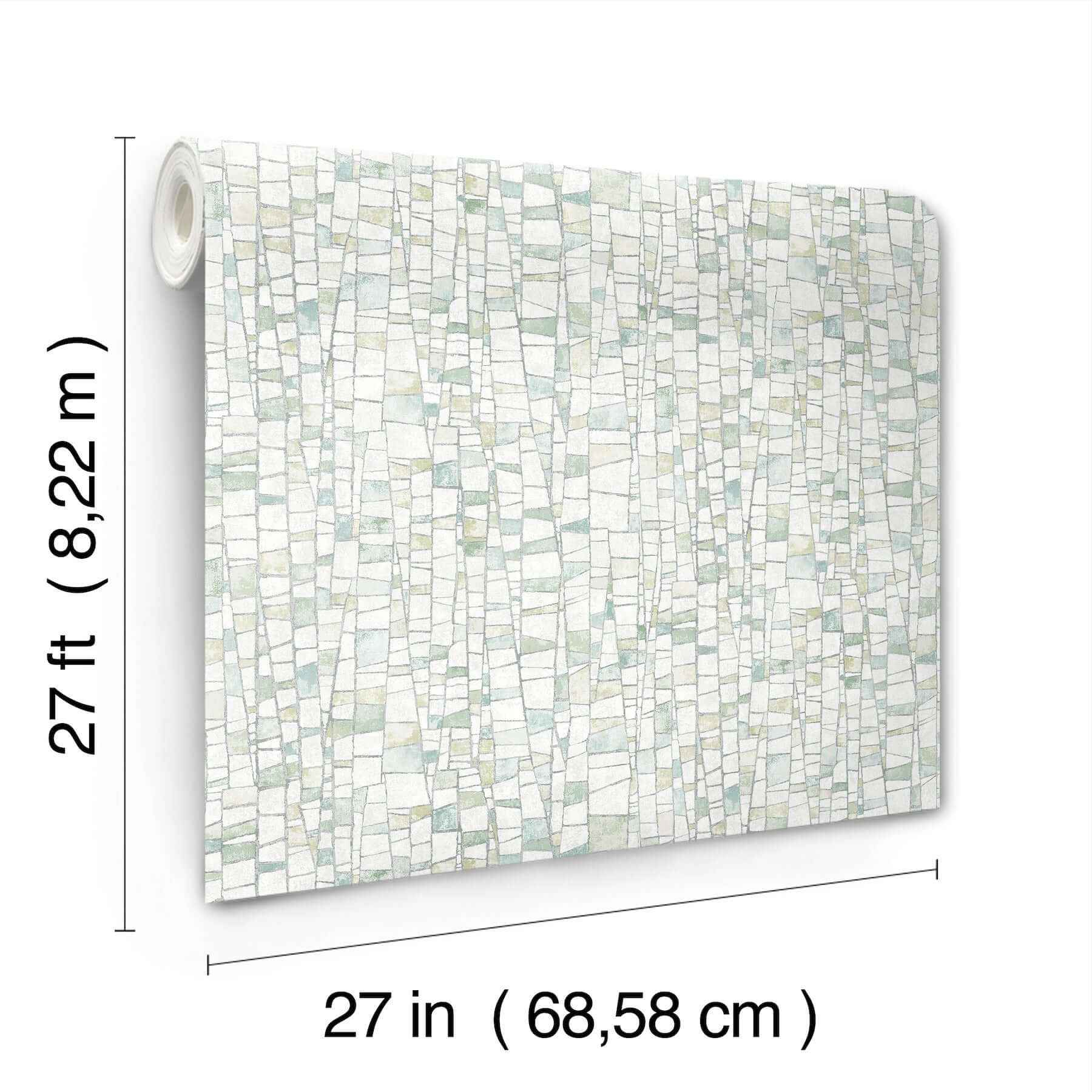 Kaleidoscopic Green Wallpaper - York Wallcoverings - FM1084 - York Wallcoverings Wallpaper