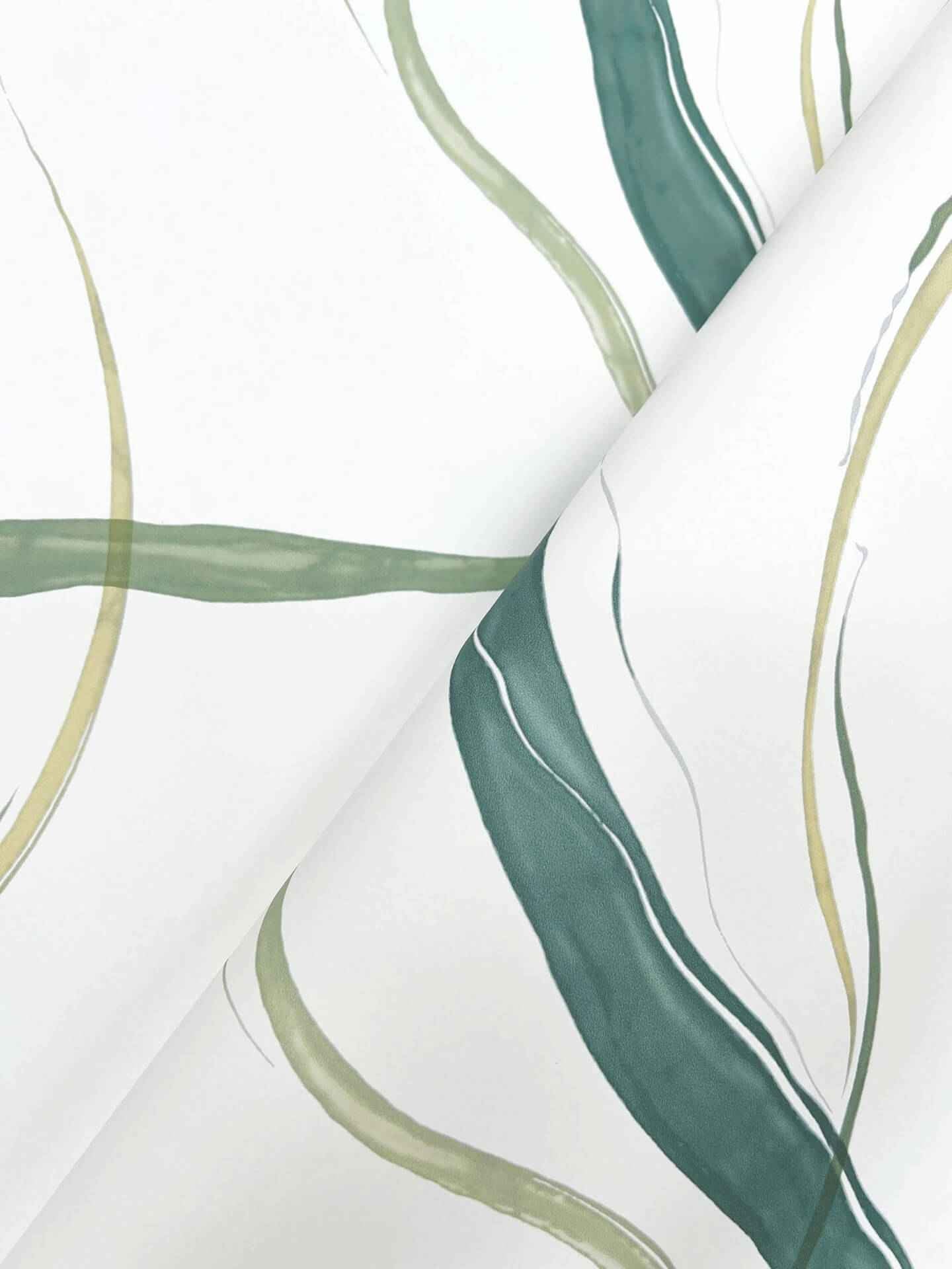 Ink Flow Green Wallpaper - York Wallcoverings - FM1095 - York Wallcoverings Wallpaper