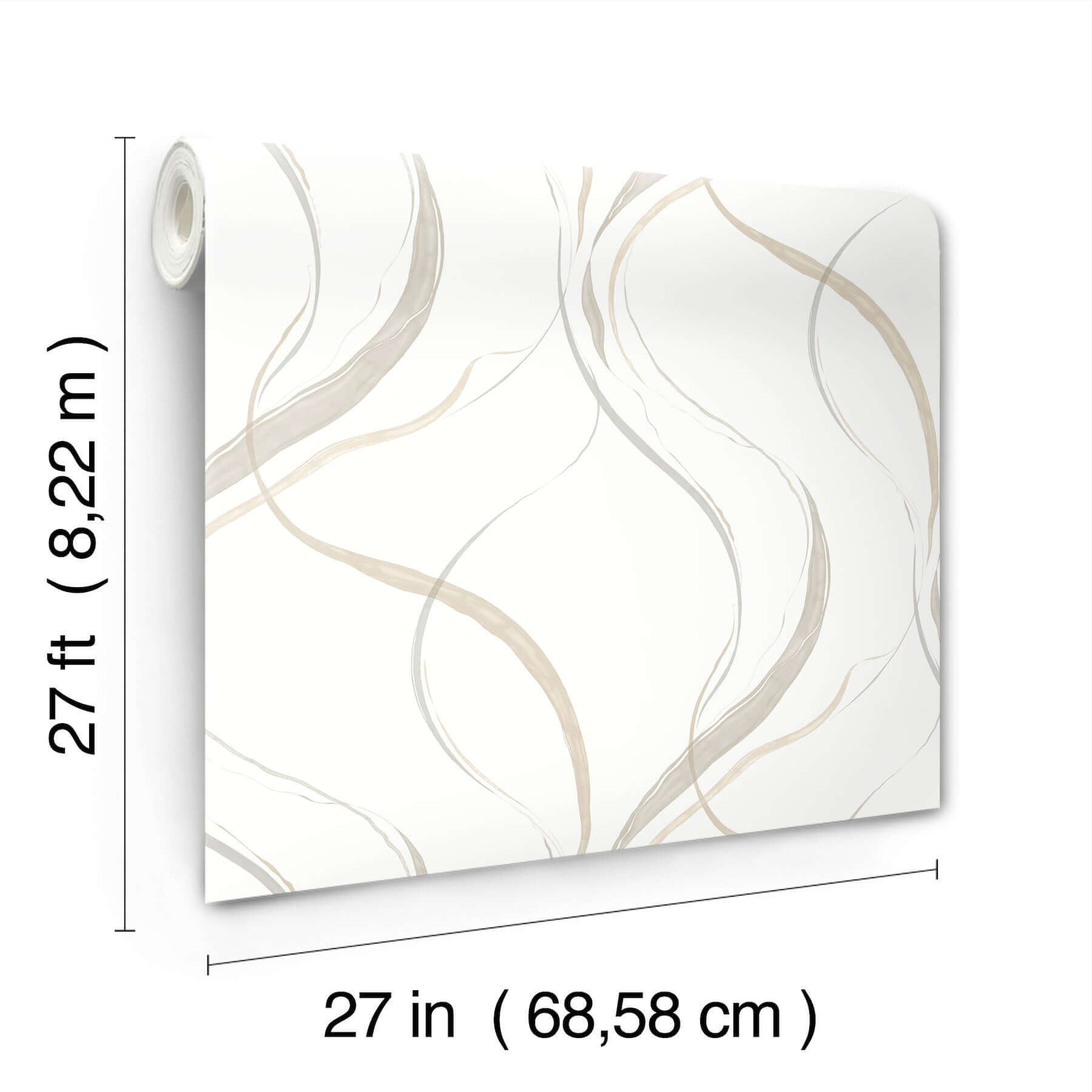 ink-flow-neutral-wallpaper-york-wallcoverings-fm1093 - York Wallcoverings Wallpaper