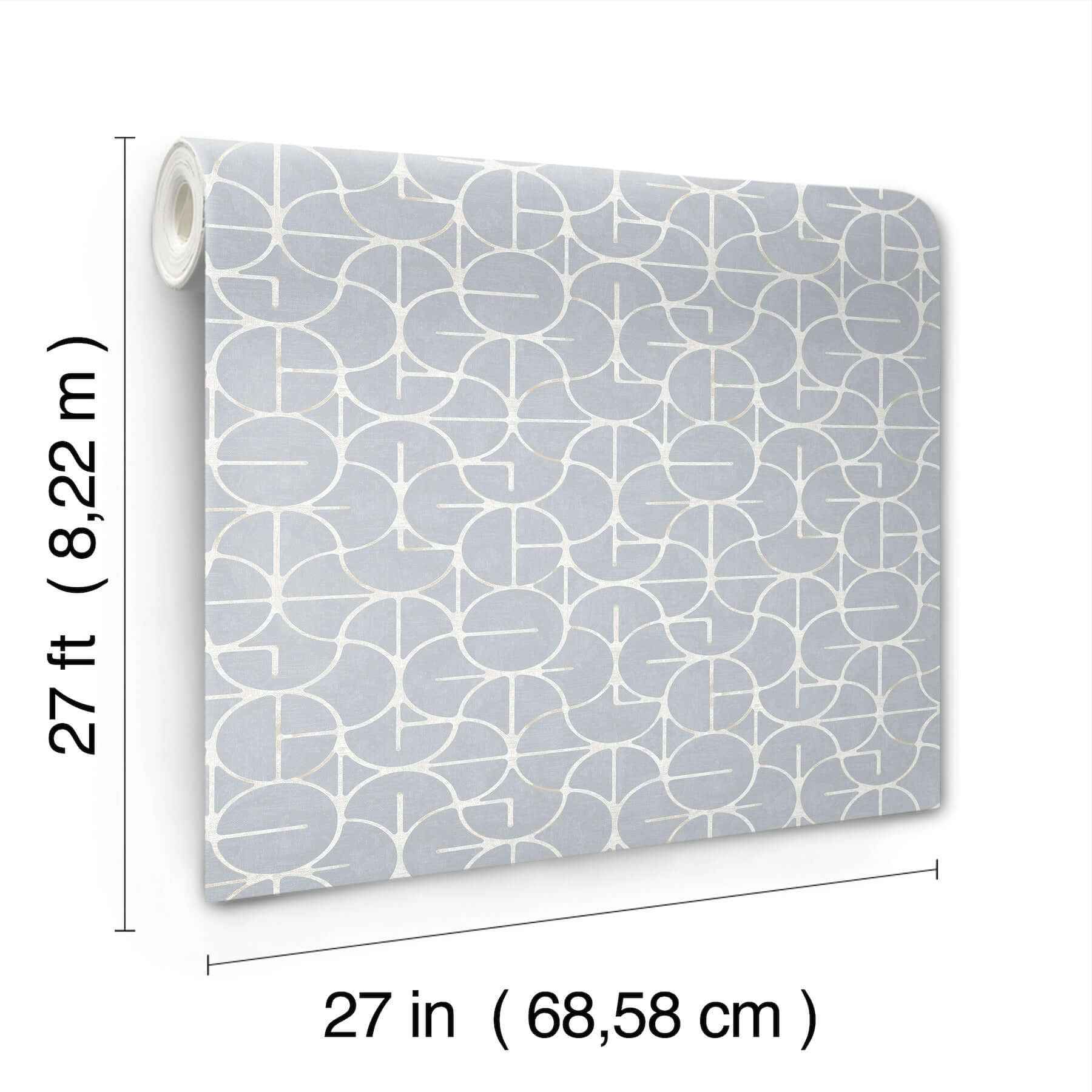 Looking Glass Chambray Wallpaper - York Wallcoverings - FM1106 - York Wallcoverings Wallpaper