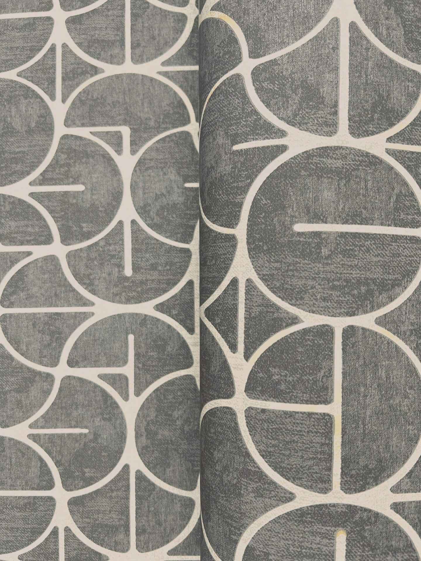 Looking Glass Charcoal Wallpaper - York Wallcoverings - FM1104 - York Wallcoverings Wallpaper