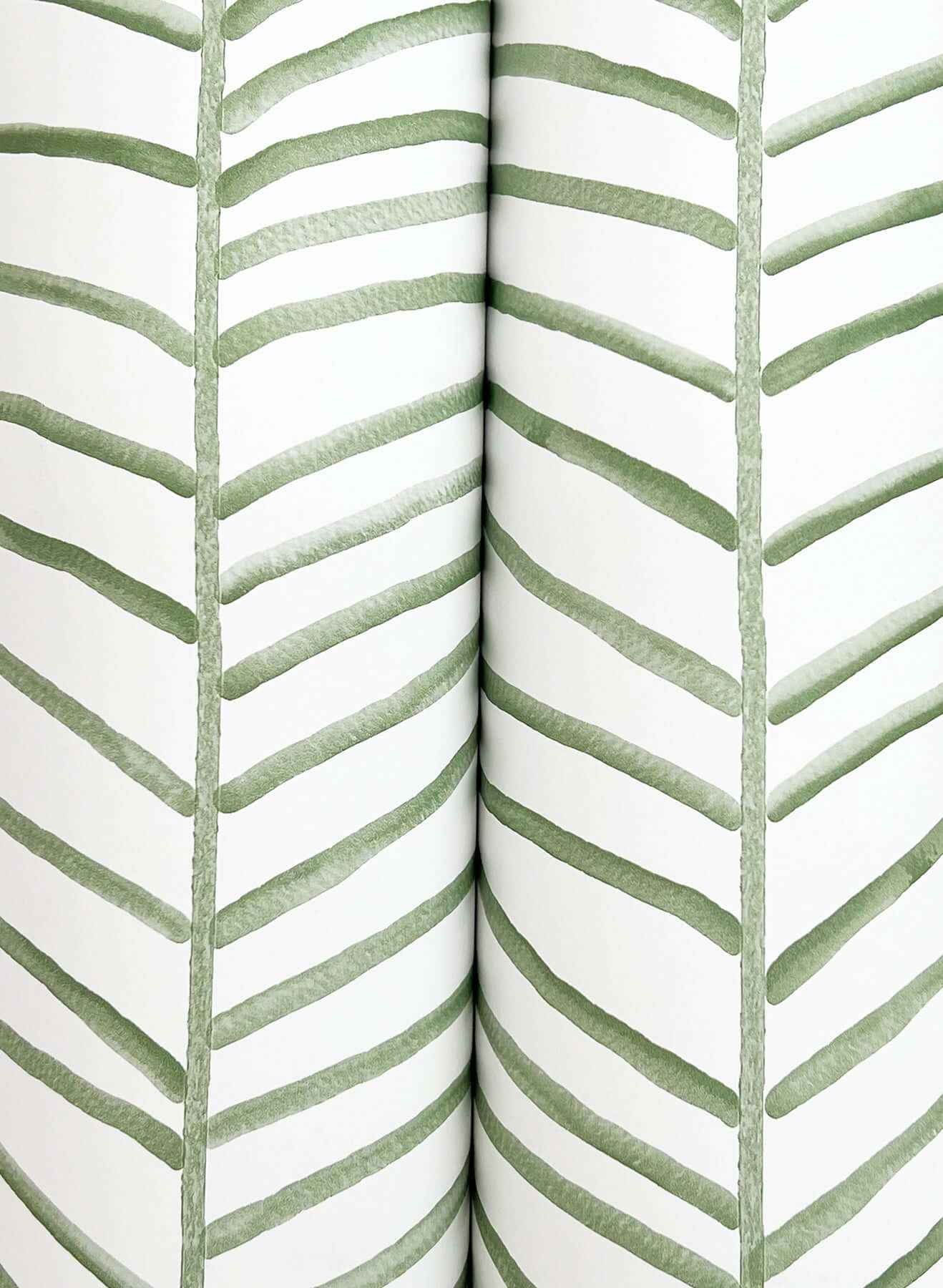 Cascade Palm Chevron Palm Wallpaper - York Wallcoverings - MT5674 - York Wallcoverings Wallpaper