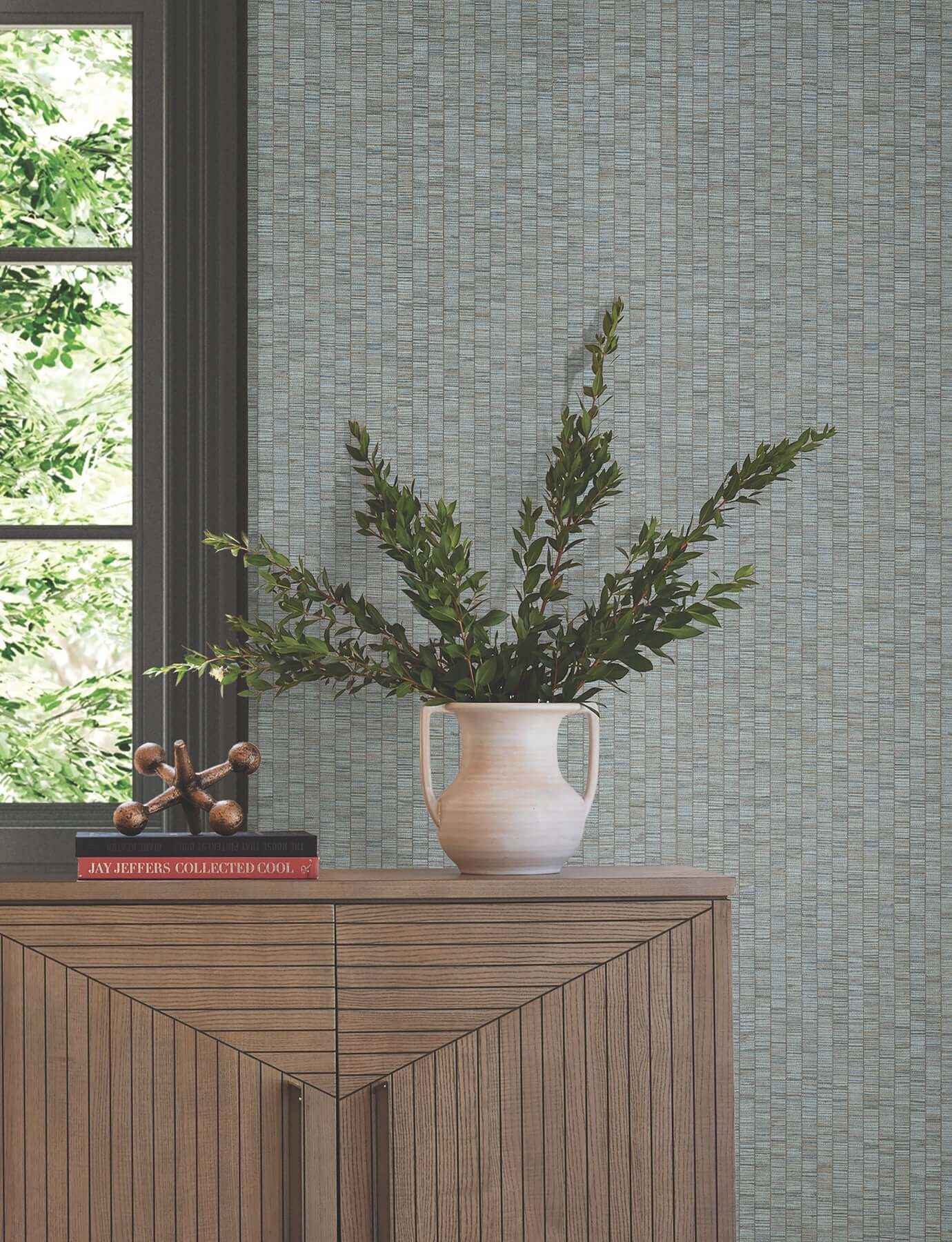 Lemuria Blue Wallpaper - York Wallcoverings - SI6576