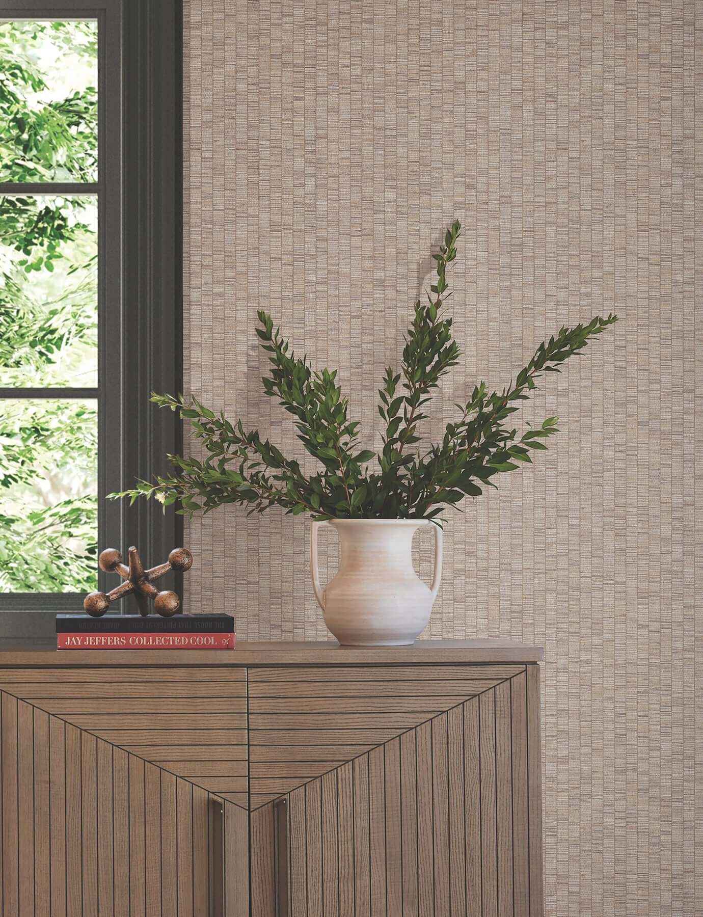 Lemuria Taupe Wallpaper - York Wallcoverings - SI6575