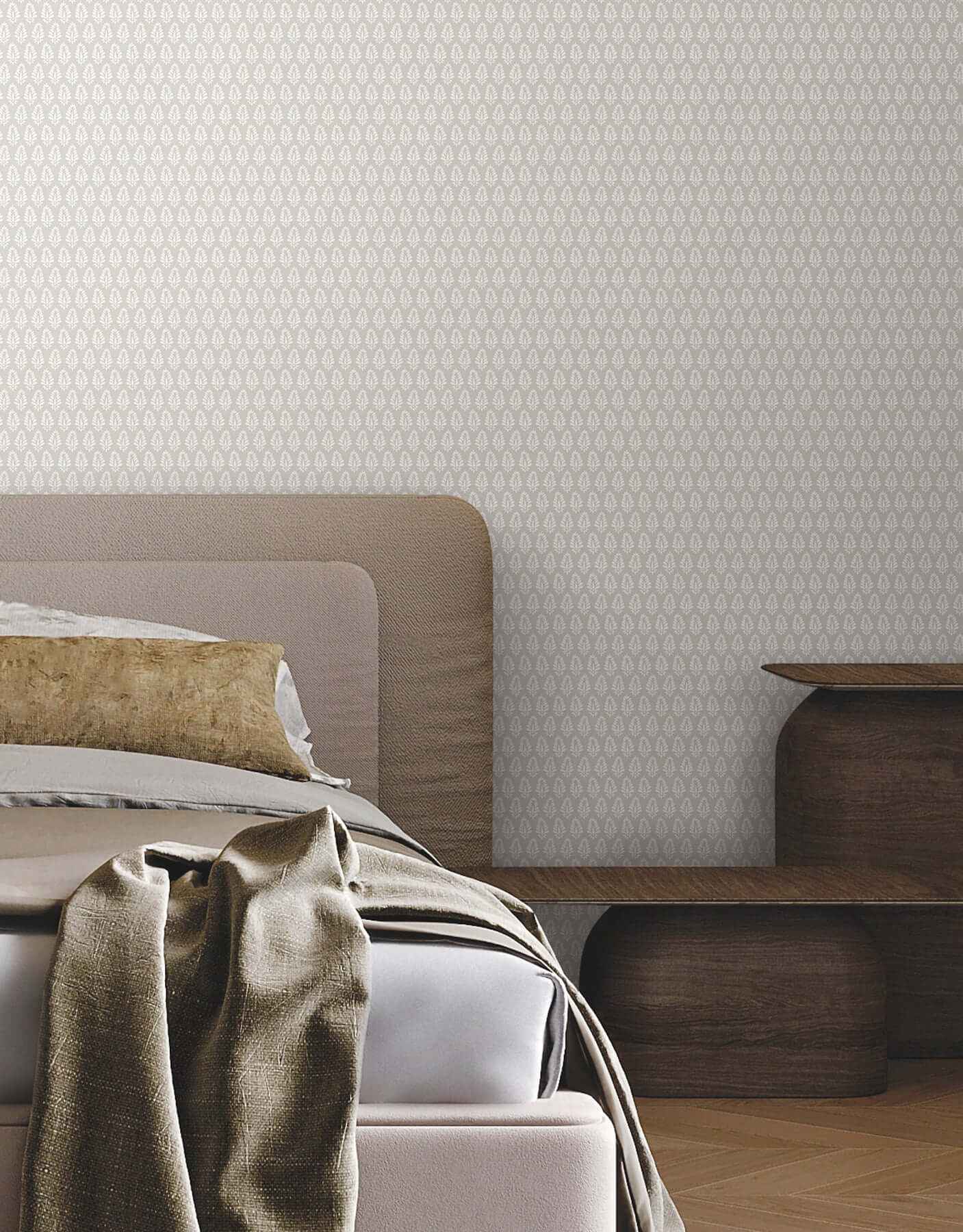 Mehndi Taupe Wallpaper - York Wallcoverings - SP1522