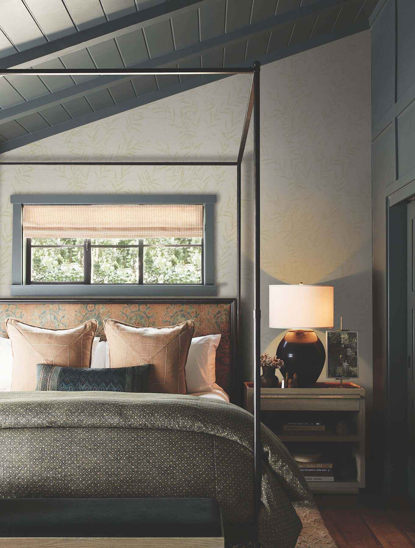 Allerton Bamboo Alabaster Wallpaper - York Wallcoverings - AB3065