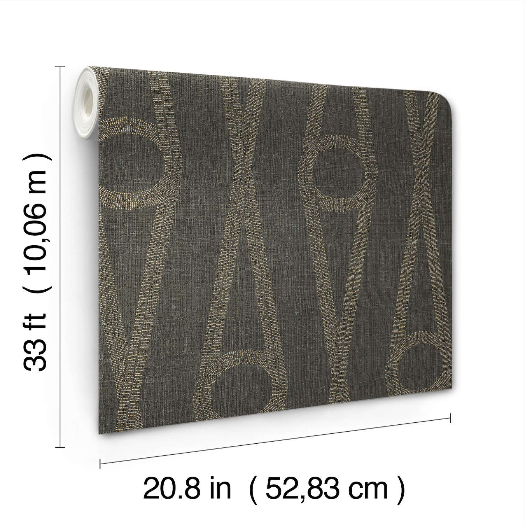 henlein-charcoal-wallpaper-york-wallcoverings-ab3014 - York Wallcoverings Wallpaper
