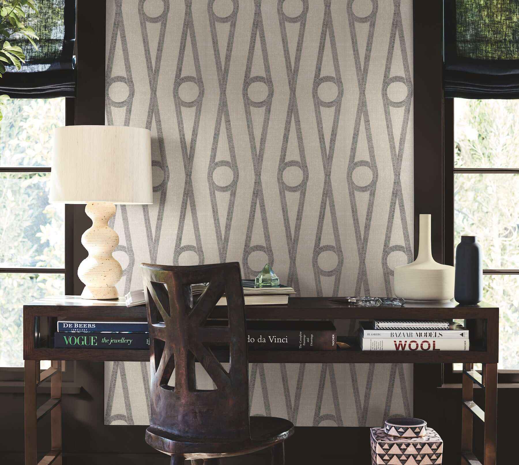 Henlein Putty Wallpaper - York Wallcoverings - AB3011 - York Wallcoverings Wallpaper