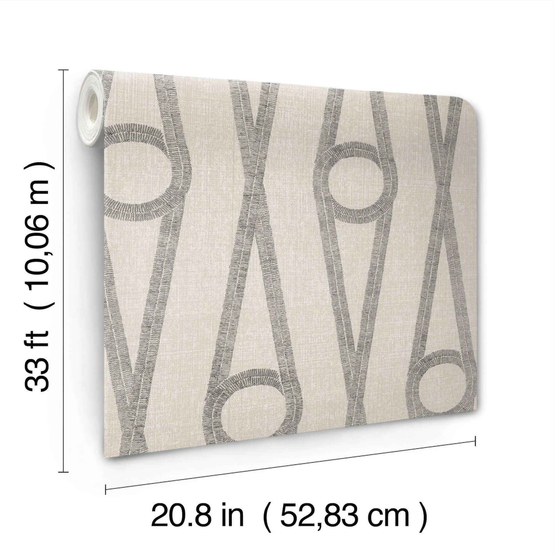 Henlein Putty Wallpaper - York Wallcoverings - AB3011 - York Wallcoverings Wallpaper