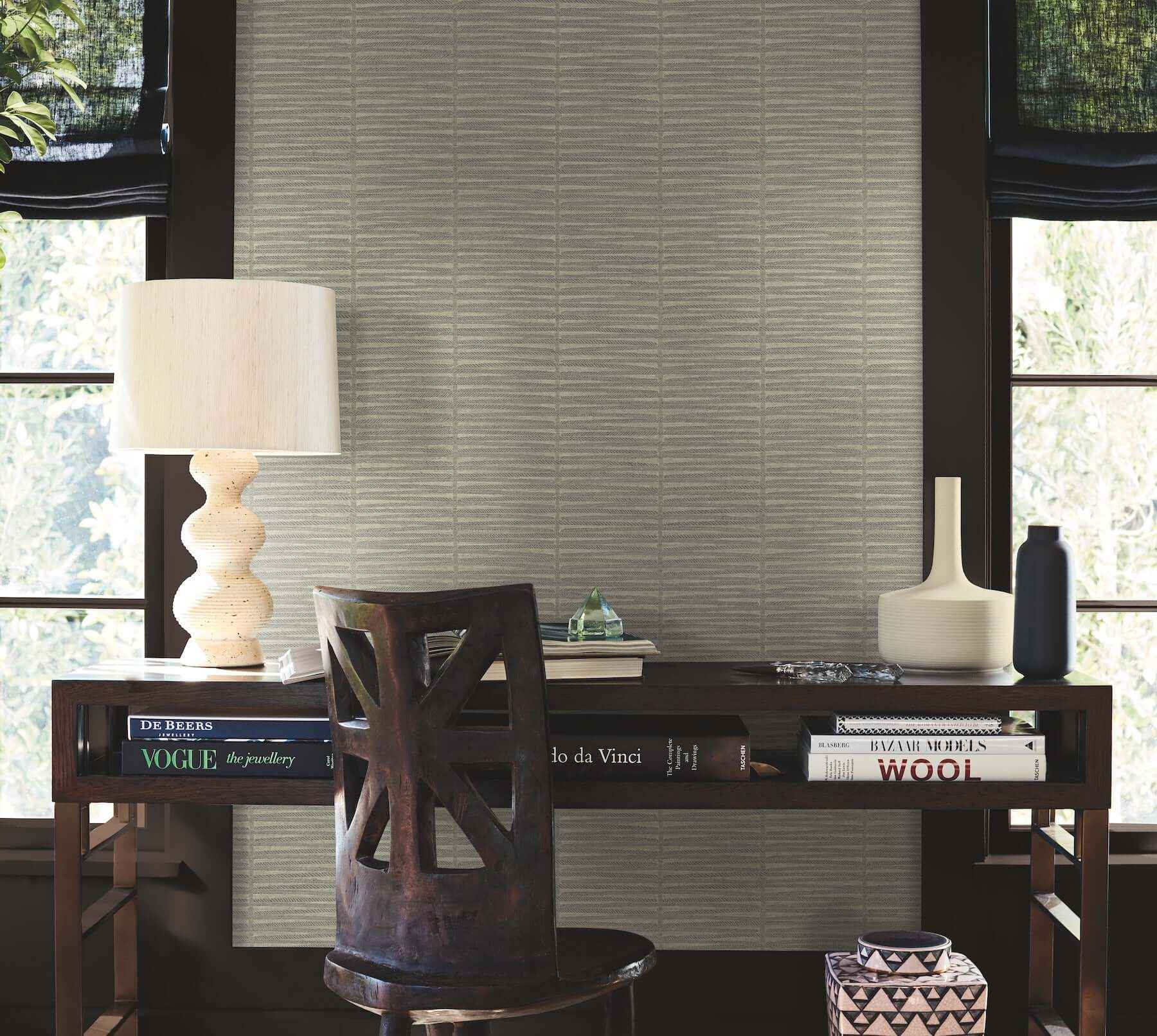 Iringa Putty Wallpaper - York Wallcoverings - AB3052 - York Wallcoverings Wallpaper