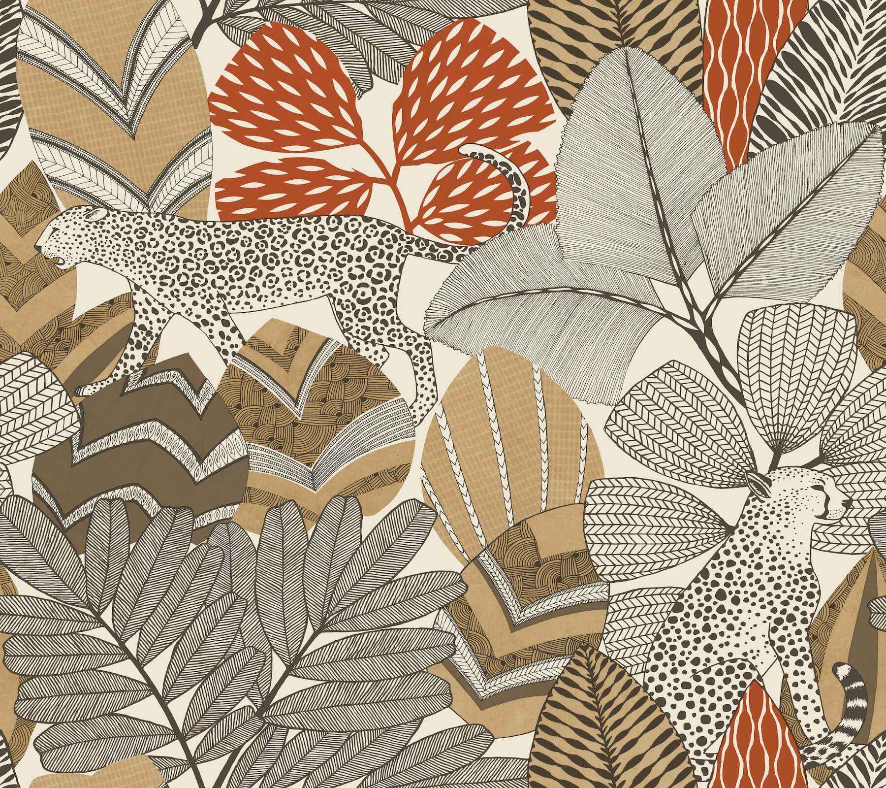 Namiri Ochre Wallpaper - York Wallcoverings - AB3111