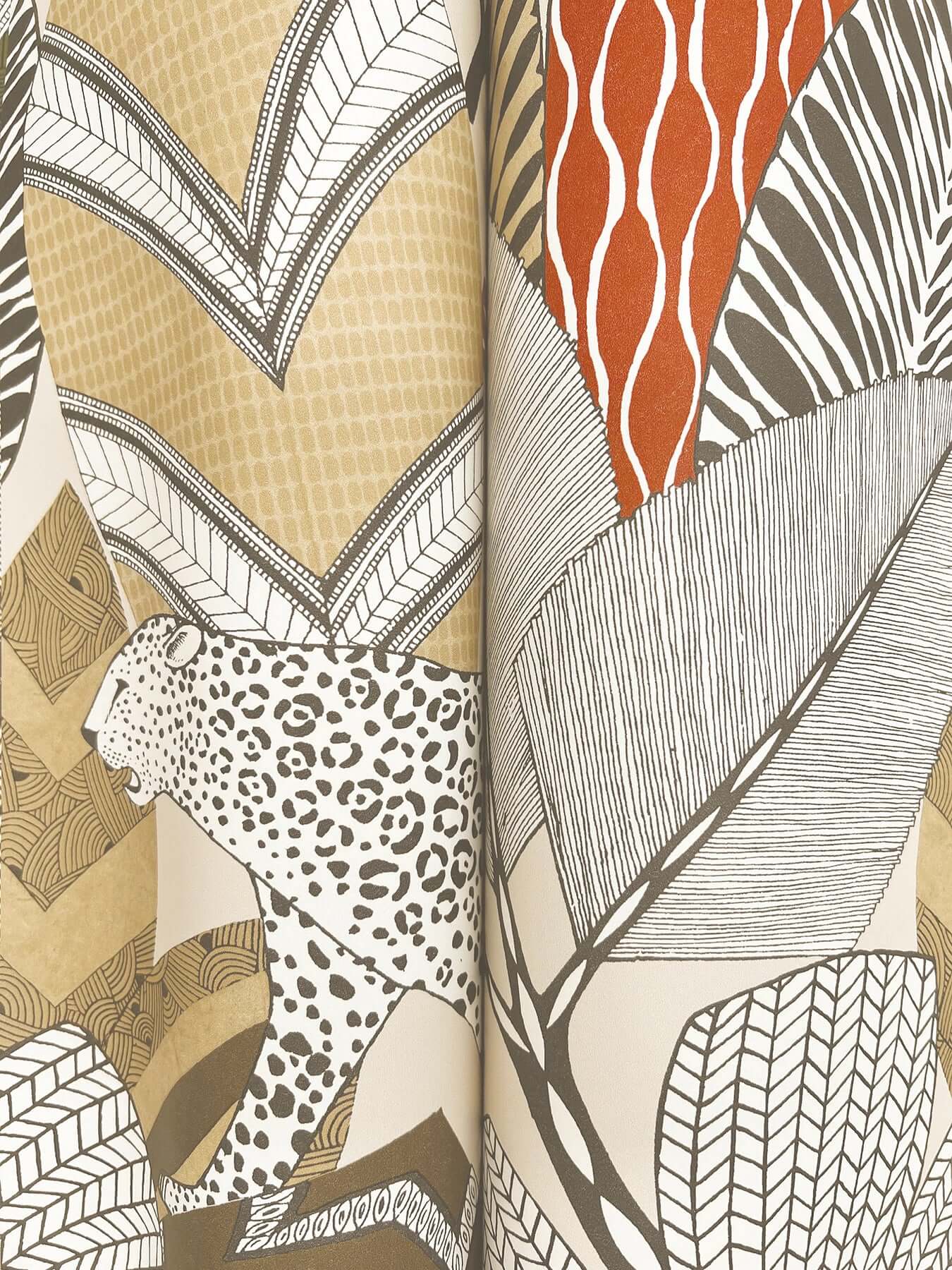 namiri-ochre-wallpaper-york-wallcoverings-ab3111 - York Wallcoverings Wallpaper