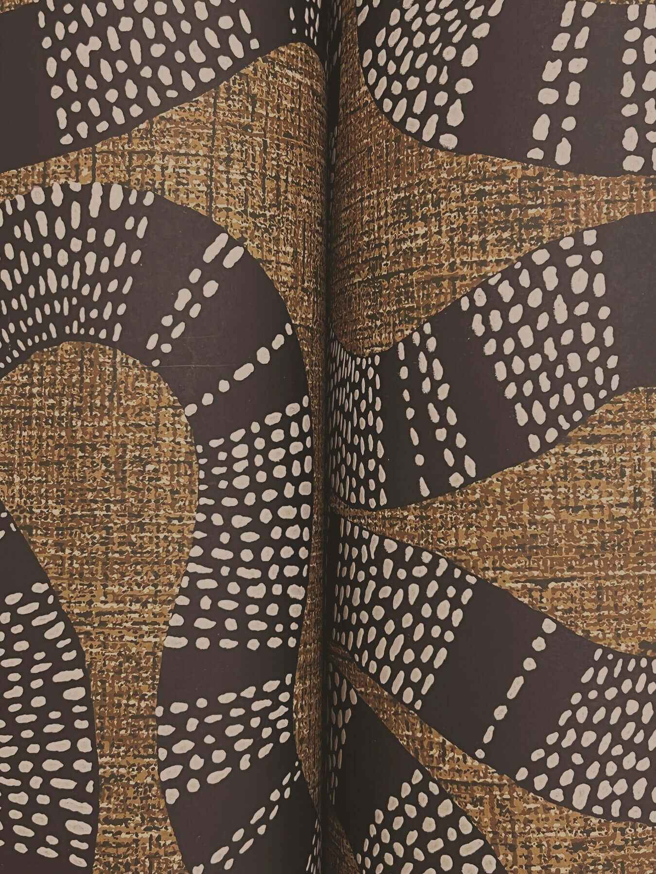Ophidia Brown Wallpaper - York Wallcoverings - AB3001 - York Wallcoverings Wallpaper