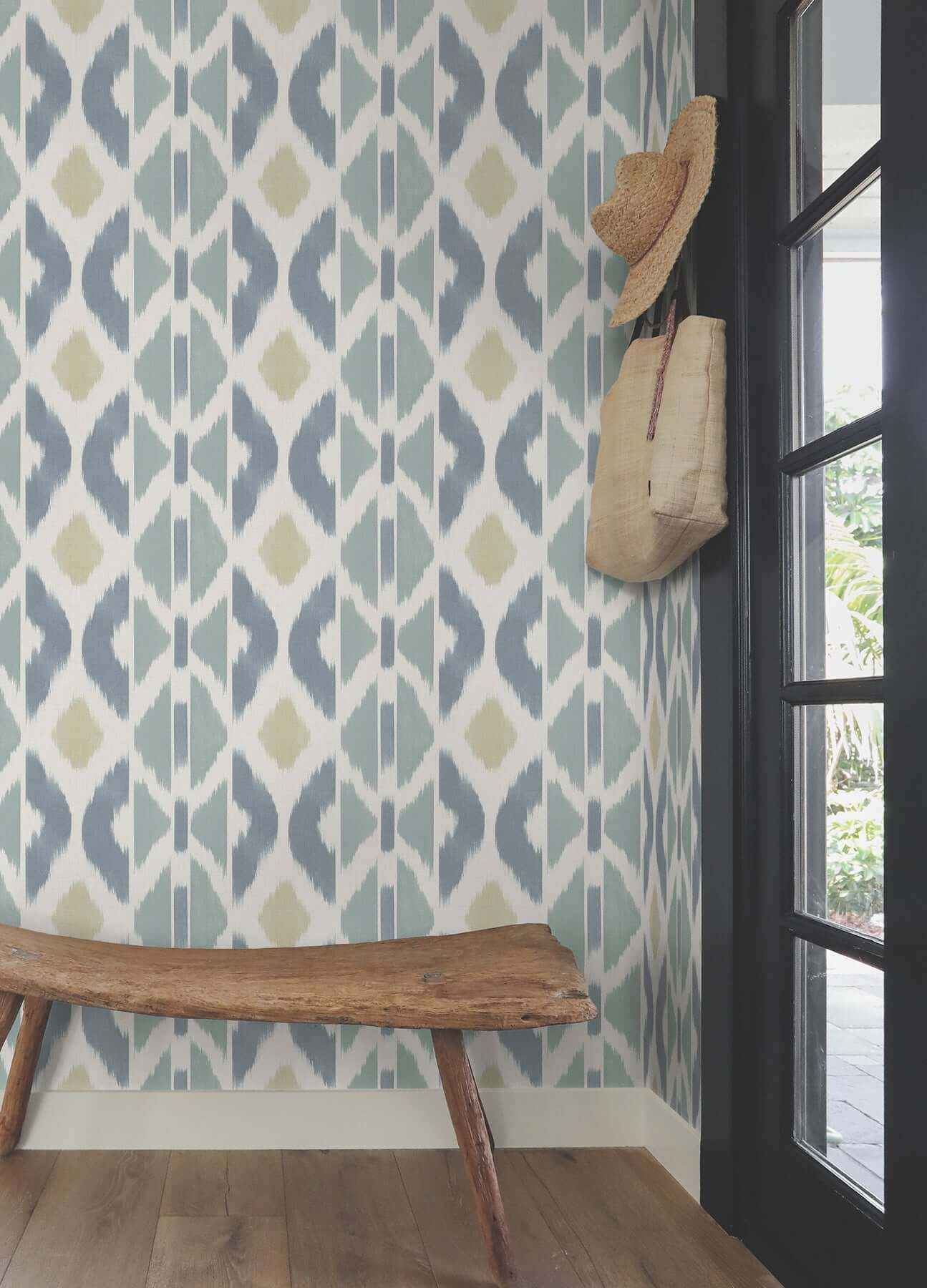 Patan Denim Wallpaper - York Wallcoverings - AB3094 - York Wallcoverings Wallpaper
