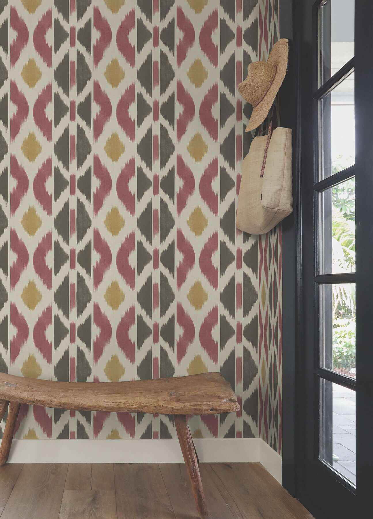 Patan Ruby Wallpaper - York Wallcoverings - AB3091