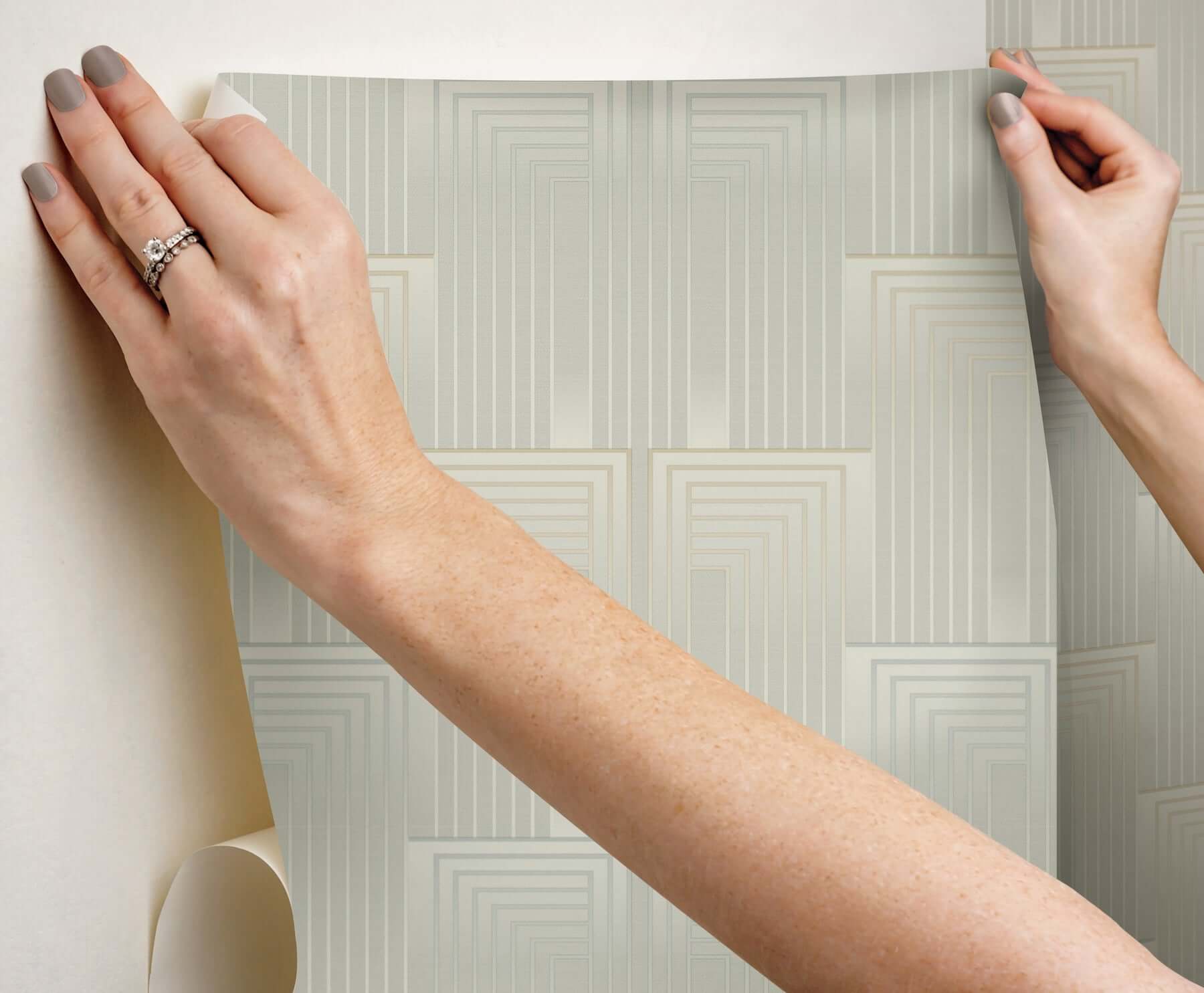 vanishing-premium-peel-stick-wallpaper-taupe-pearl-york-wallcoverings-psw1606rl - York Wallcoverings Wallpaper