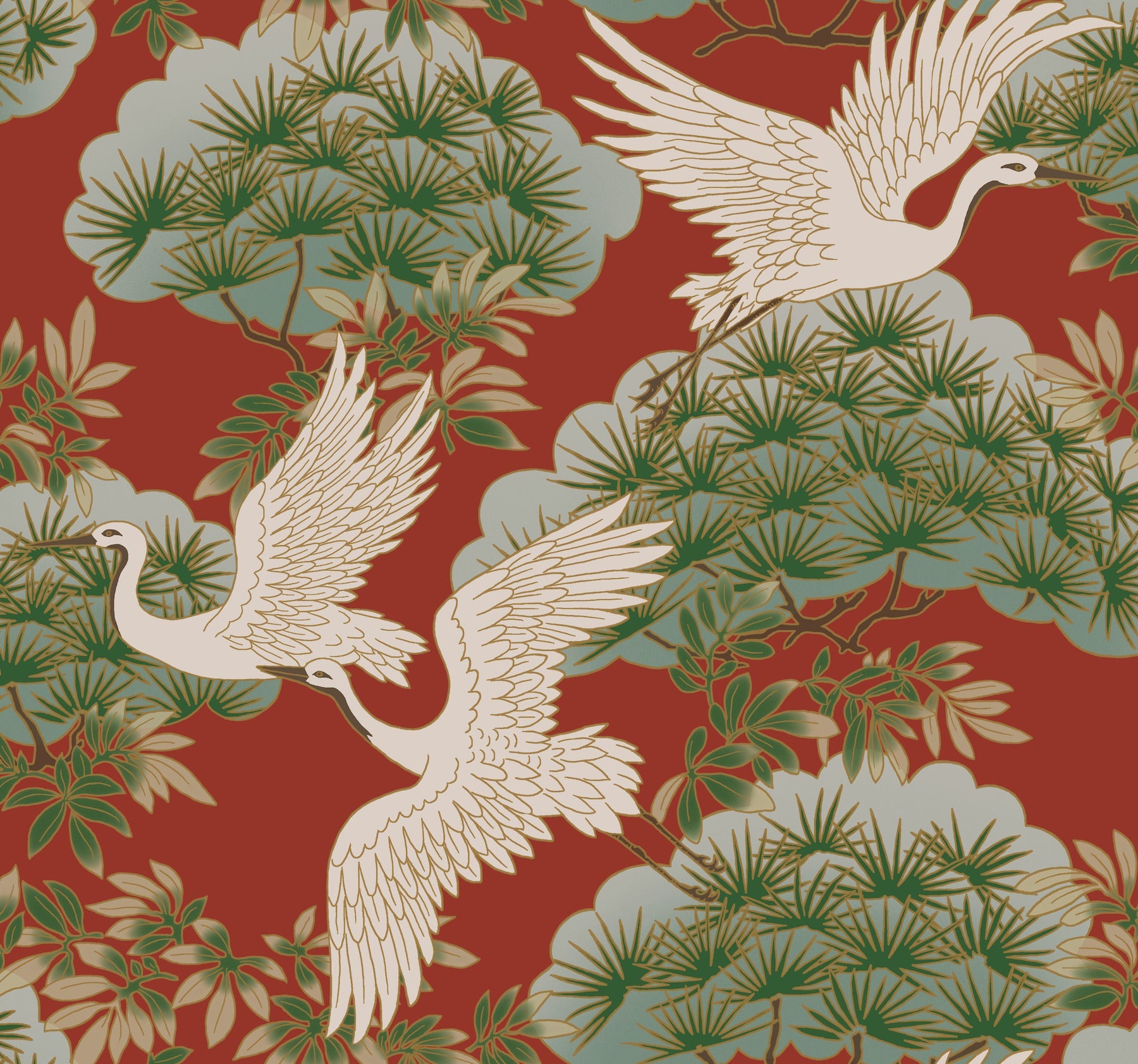sprig-and-heron-wallpaper-red-york-wallcoverings-za8006