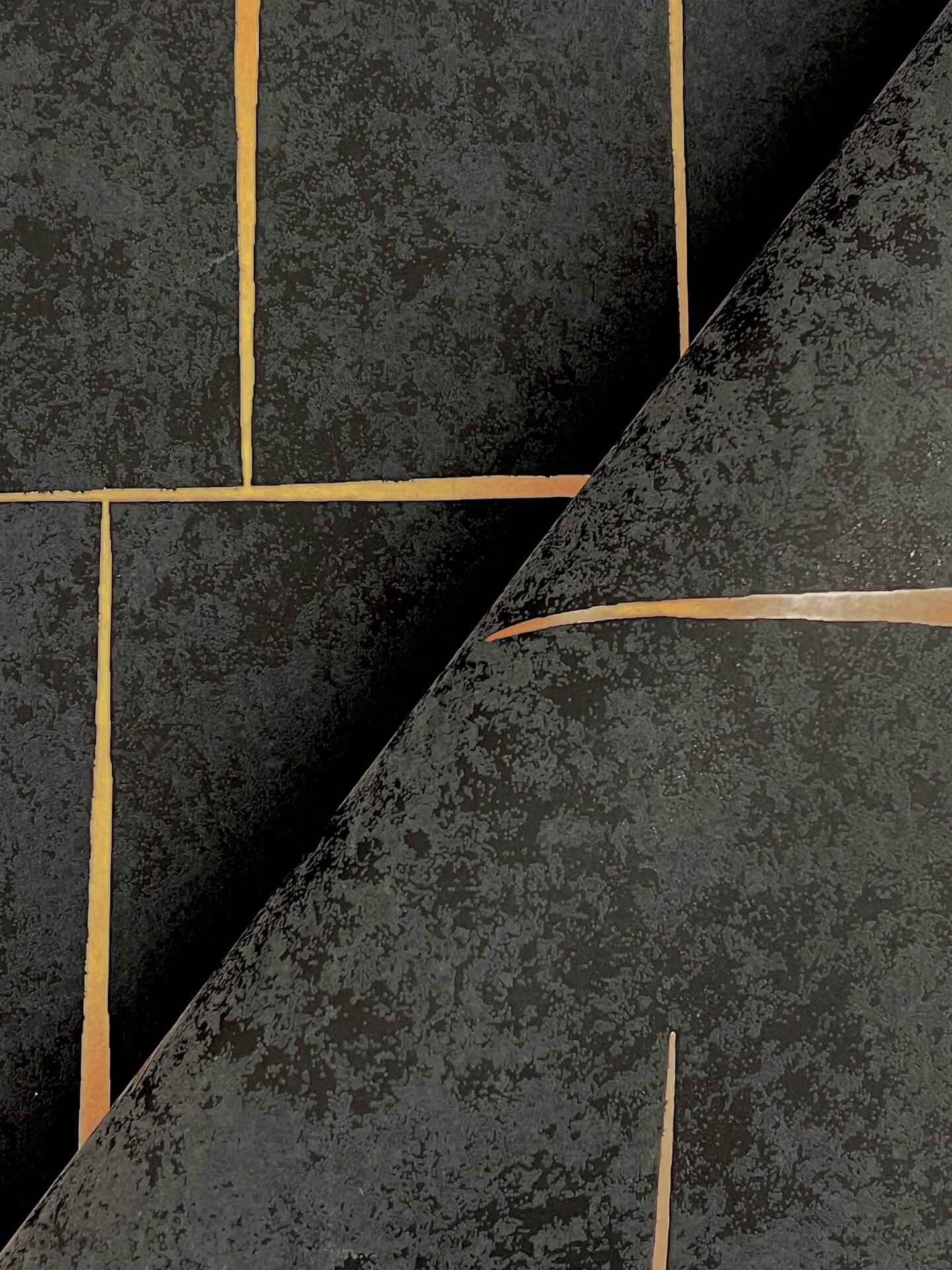 Malia Gold & Black Wallpaper - York Wallcoverings - ZA8054 - York Wallcoverings Wallpaper