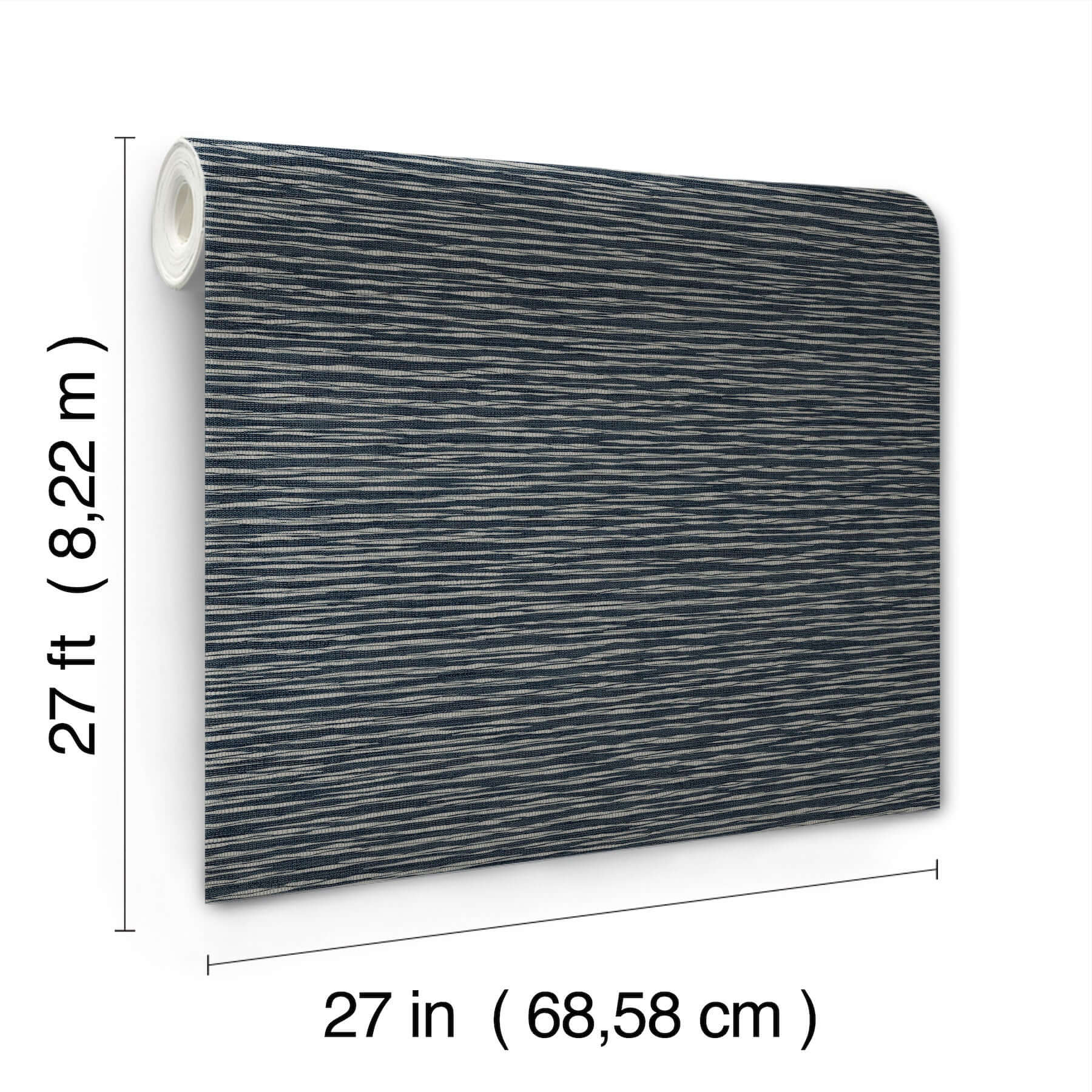 lotus-weave-wallpaper-navy-york-wallcoverings-za8042 - York Wallcoverings Wallpaper