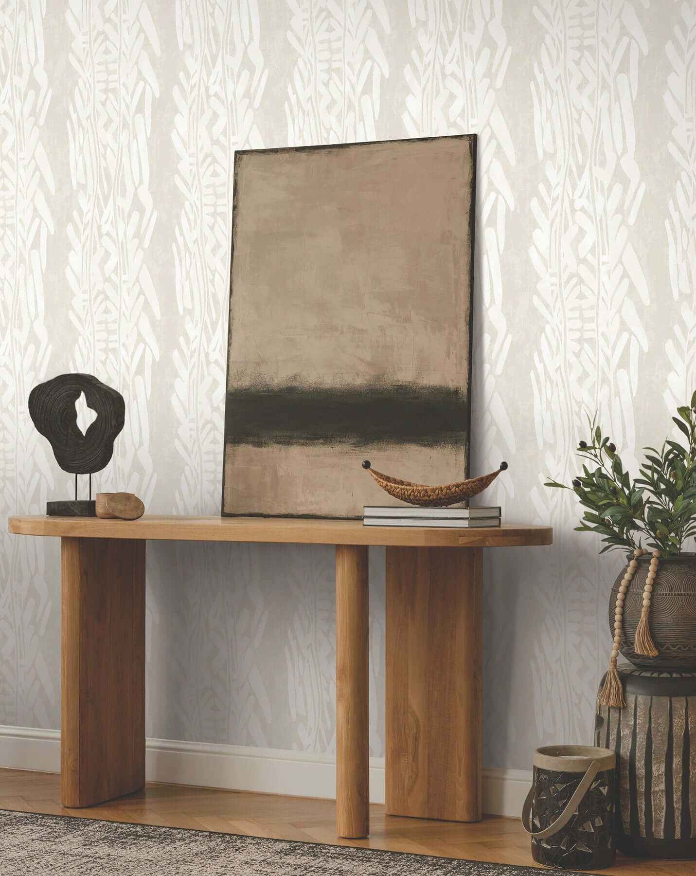 Timira Beige Wallpaper - York Wallcoverings - ZA8063 - York Wallcoverings Wallpaper