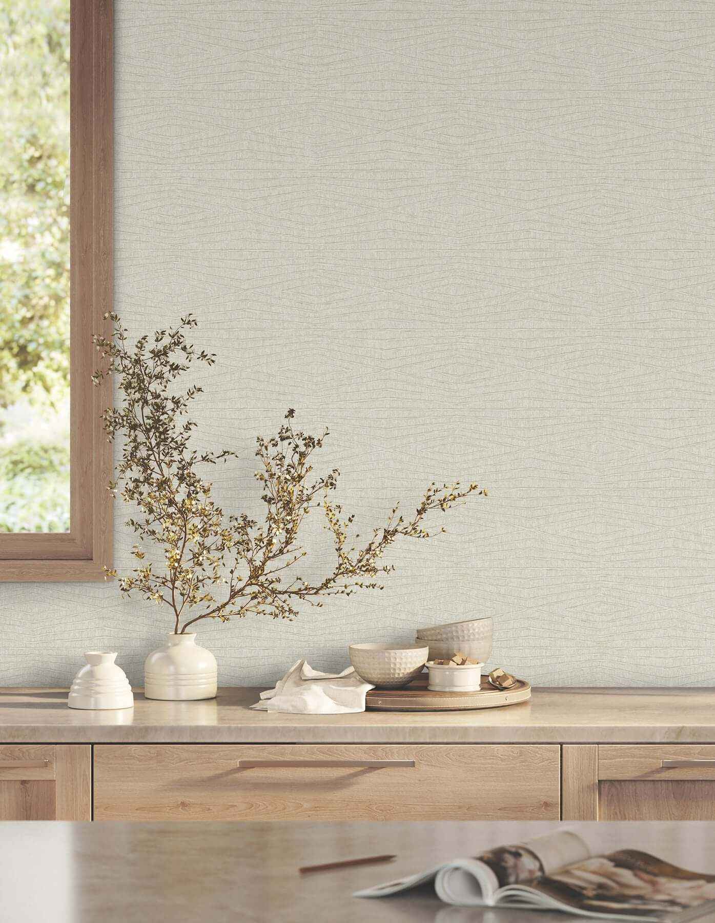 Daystone Taupe Wallpaper - York Wallcoverings - ZA8015 - York Wallcoverings Wallpaper