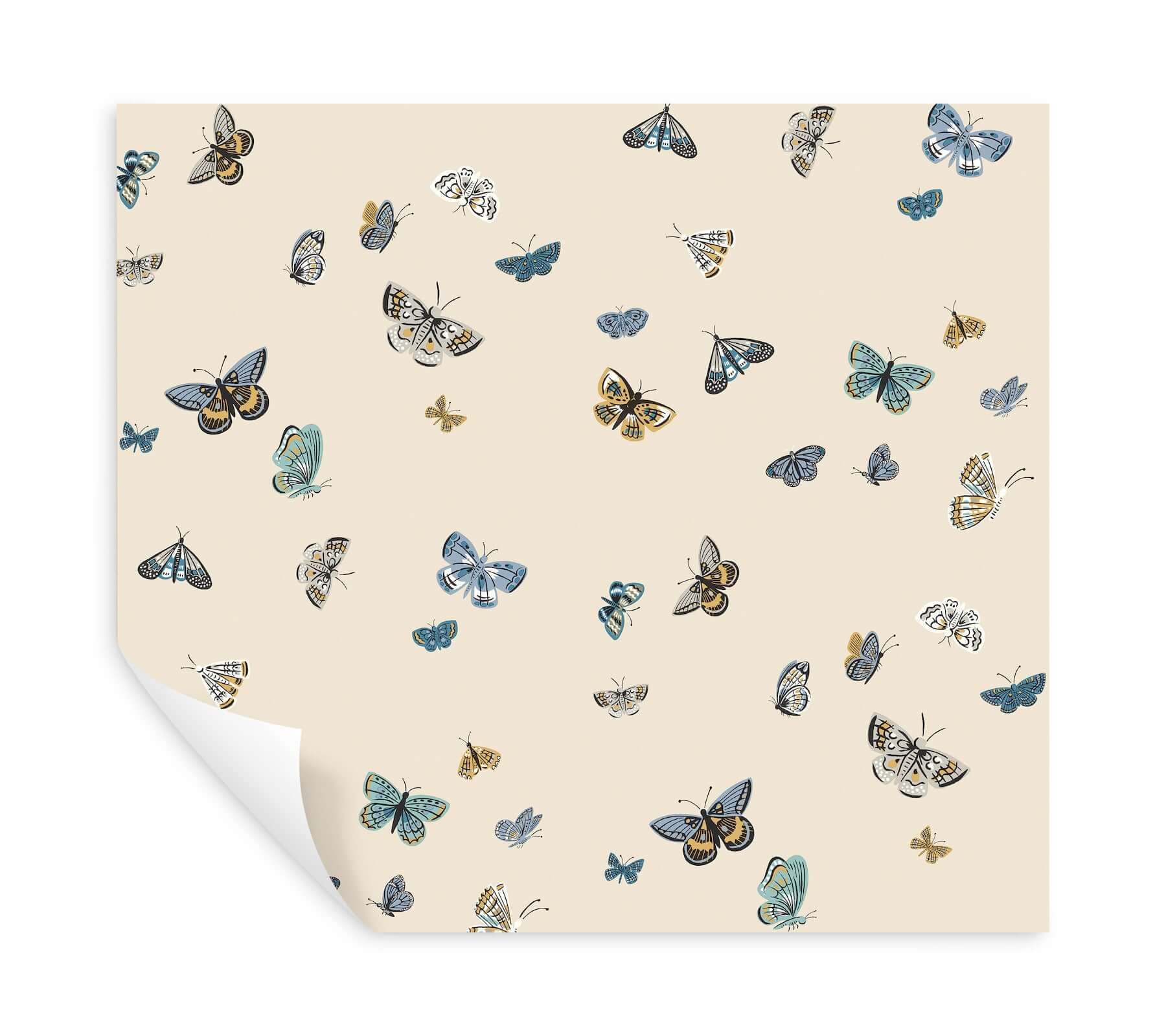 butterfly-house-linen-peel-stick-wallpaper-york-wallcoverings-psw1649rl - York Wallcoverings Wallpaper