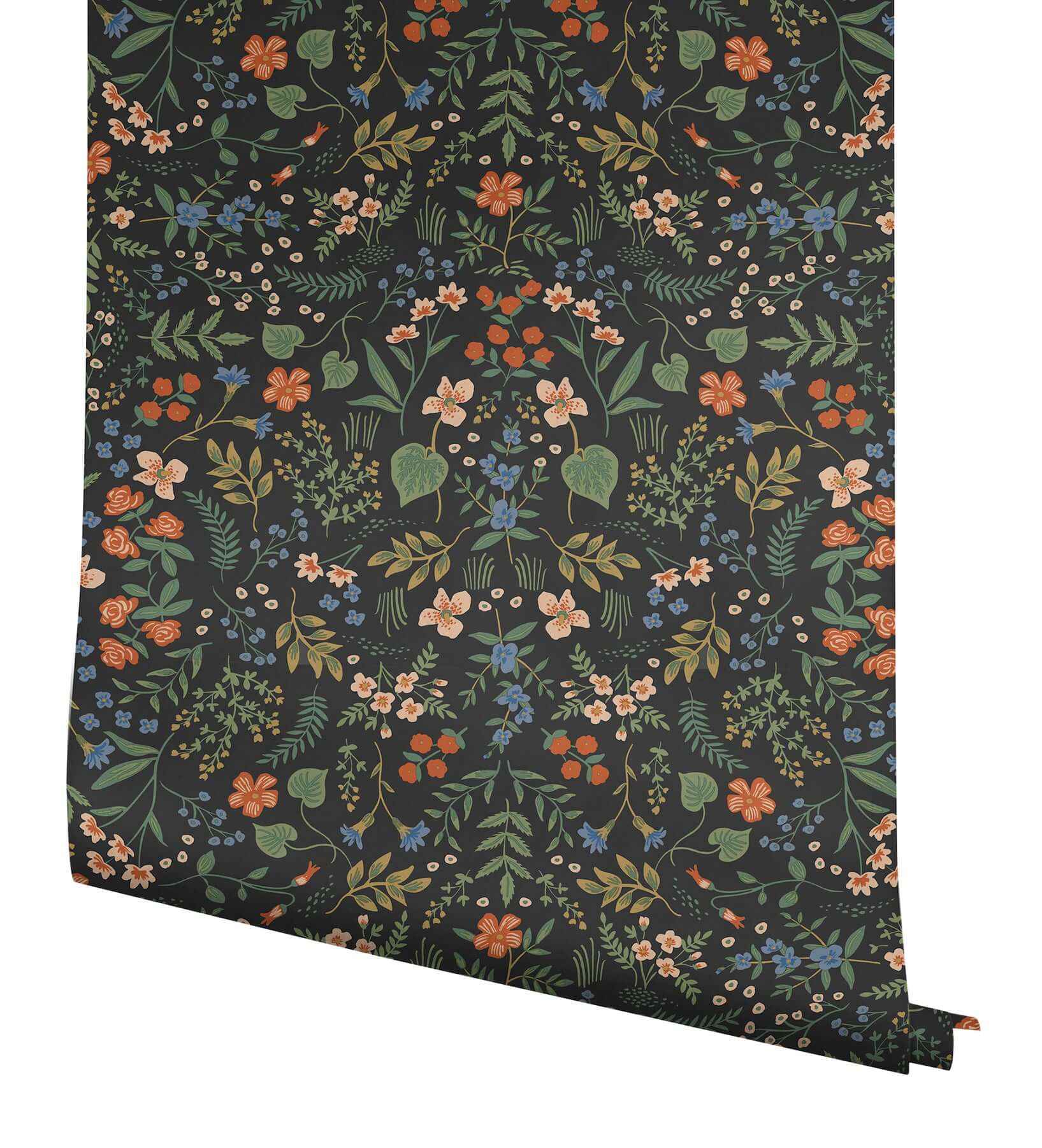 Wildwood Black Peel & Stick Wallpaper - York Wallcoverings - PSW1623RL