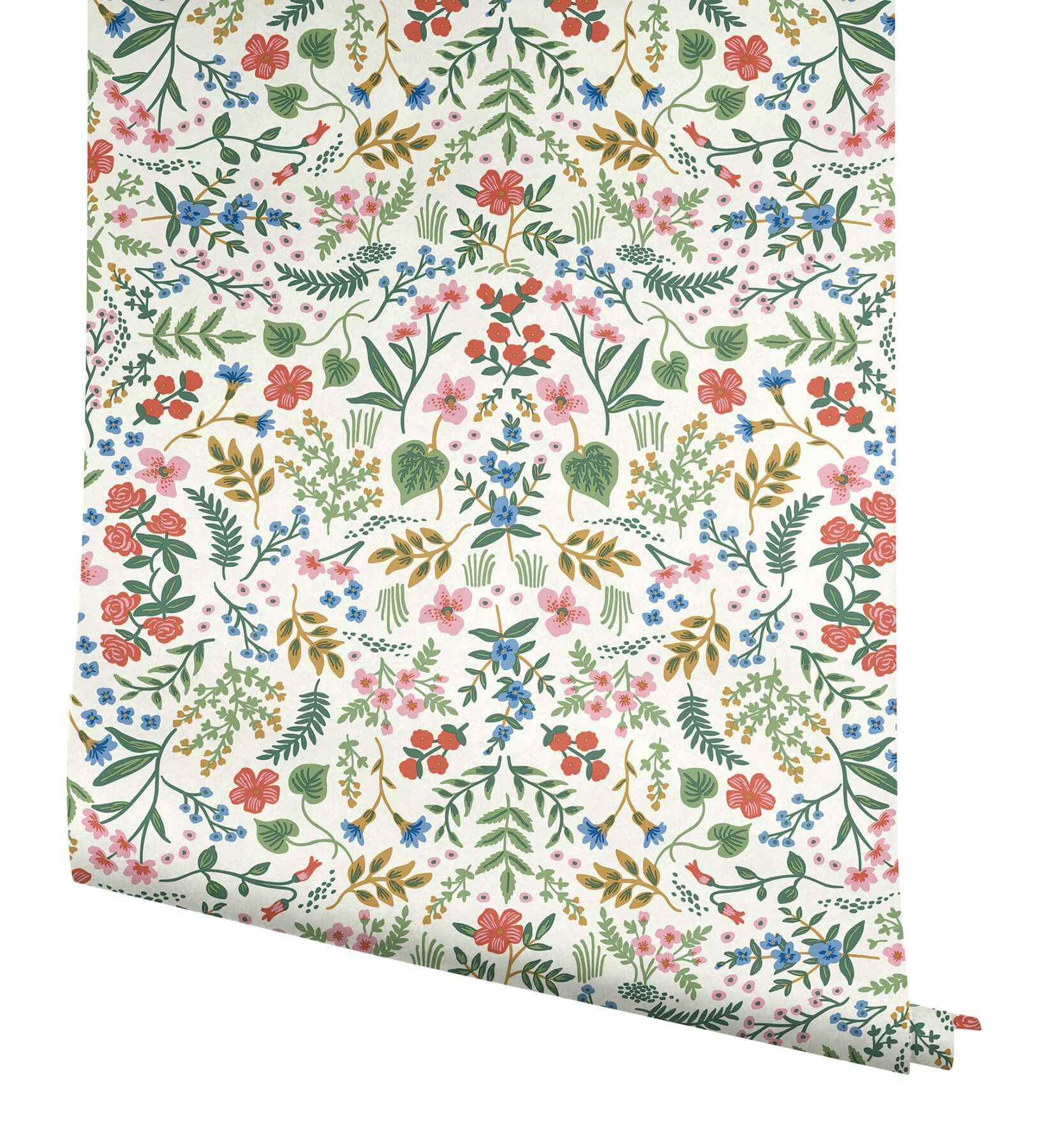 Wildwood Rose Peel & Stick Wallpaper - York Wallcoverings - PSW1624RL