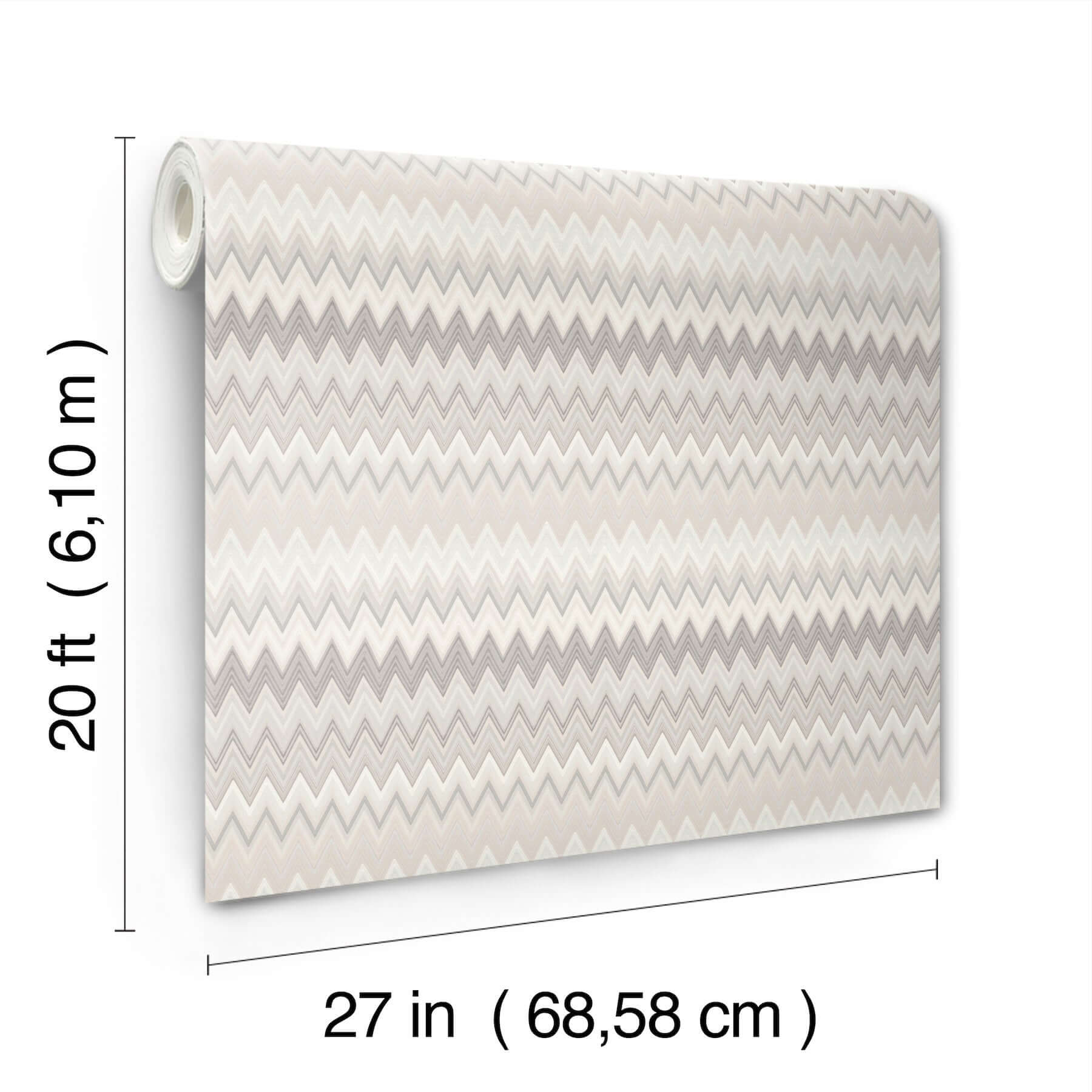 zig-zag-beige-peel-stick-wallpaper-york-wallcoverings-psw1643rl - York Wallcoverings Wallpaper