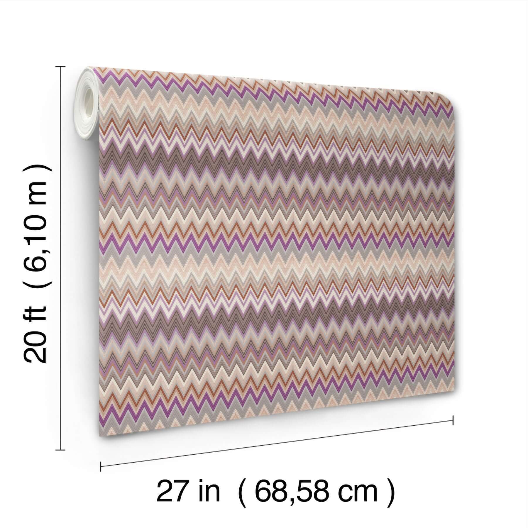 zig-zag-purple-peel-stick-wallpaper-york-wallcoverings-psw1641rl - York Wallcoverings Wallpaper