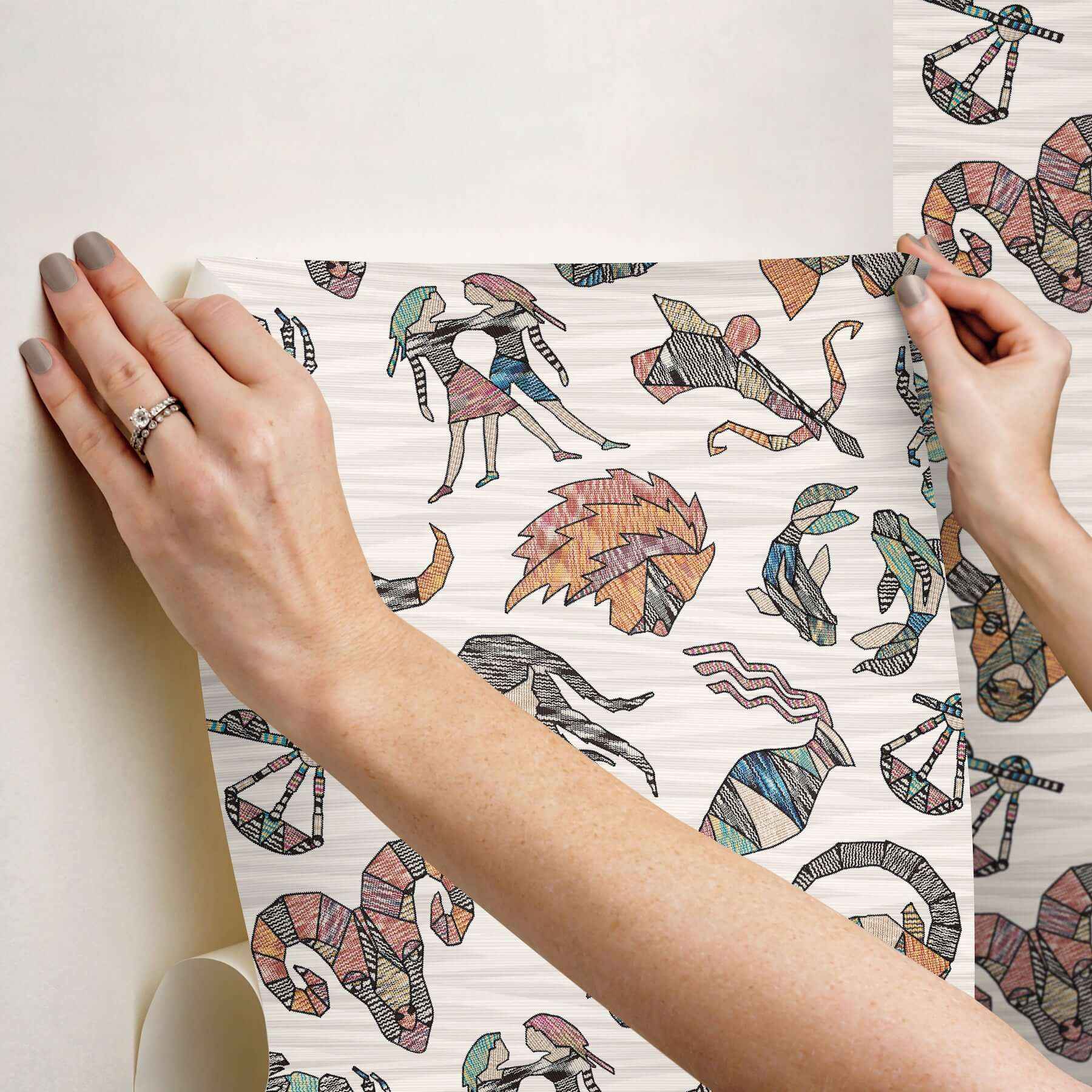 Constellations Multicolor Peel & Stick Wallpaper - York Wallcoverings - PSW1644RL - York Wallcoverings Wallpaper