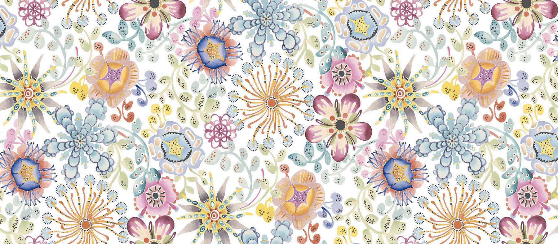 magic-garden-multicolor-peel-stick-wallpaper-york-wallcoverings-psw1636rl - York Wallcoverings Wallpaper