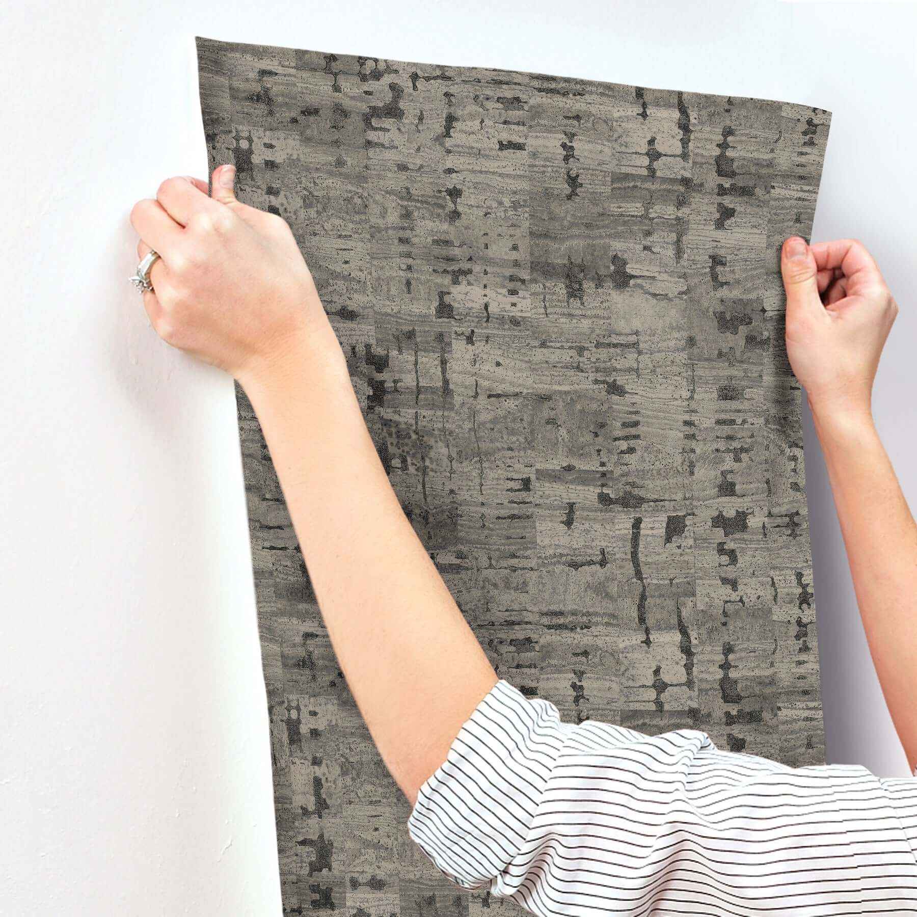 Pop The Cork Charcoal Wallpaper - York Wallcoverings - GN2654 - York Wallcoverings Wallpaper