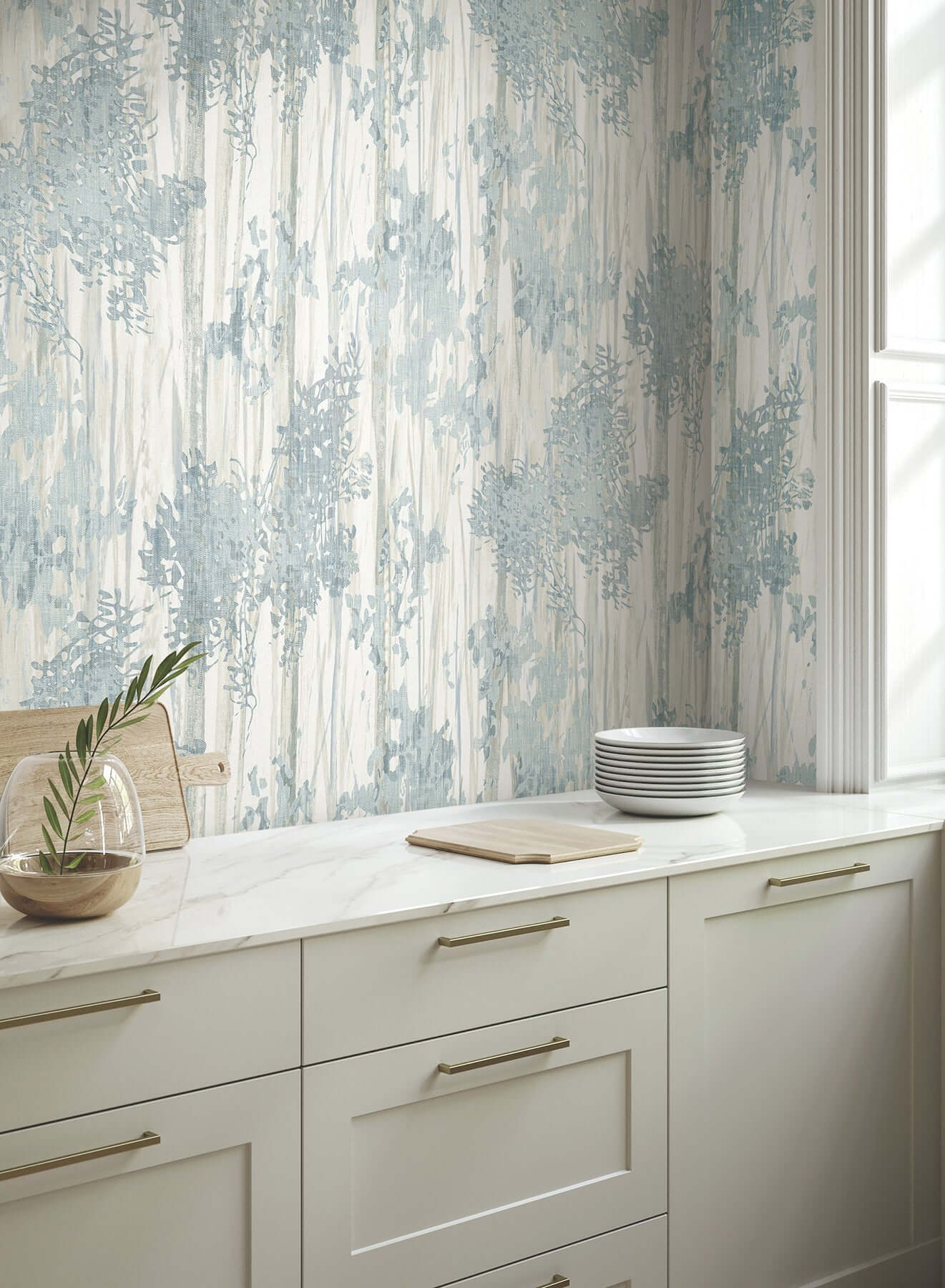 aspen-grove-blue-wallpaper-york-wallcoverings-gn2602 - York Wallcoverings Wallpaper