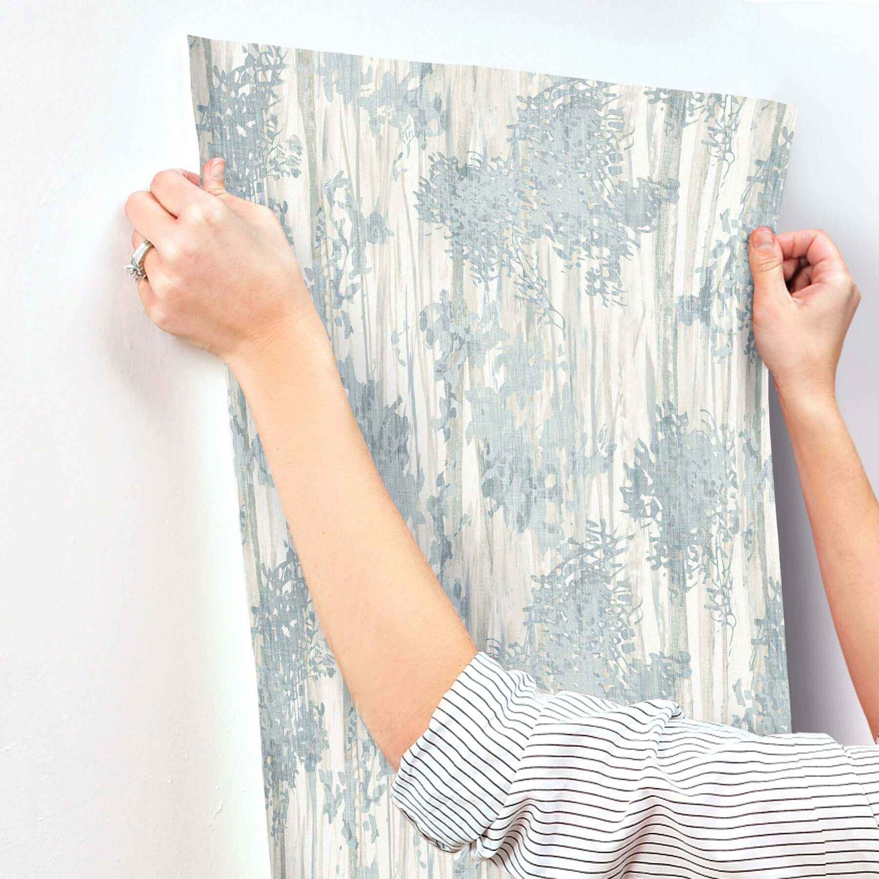 Aspen Grove Blue Wallpaper - York Wallcoverings - GN2602 - York Wallcoverings Wallpaper