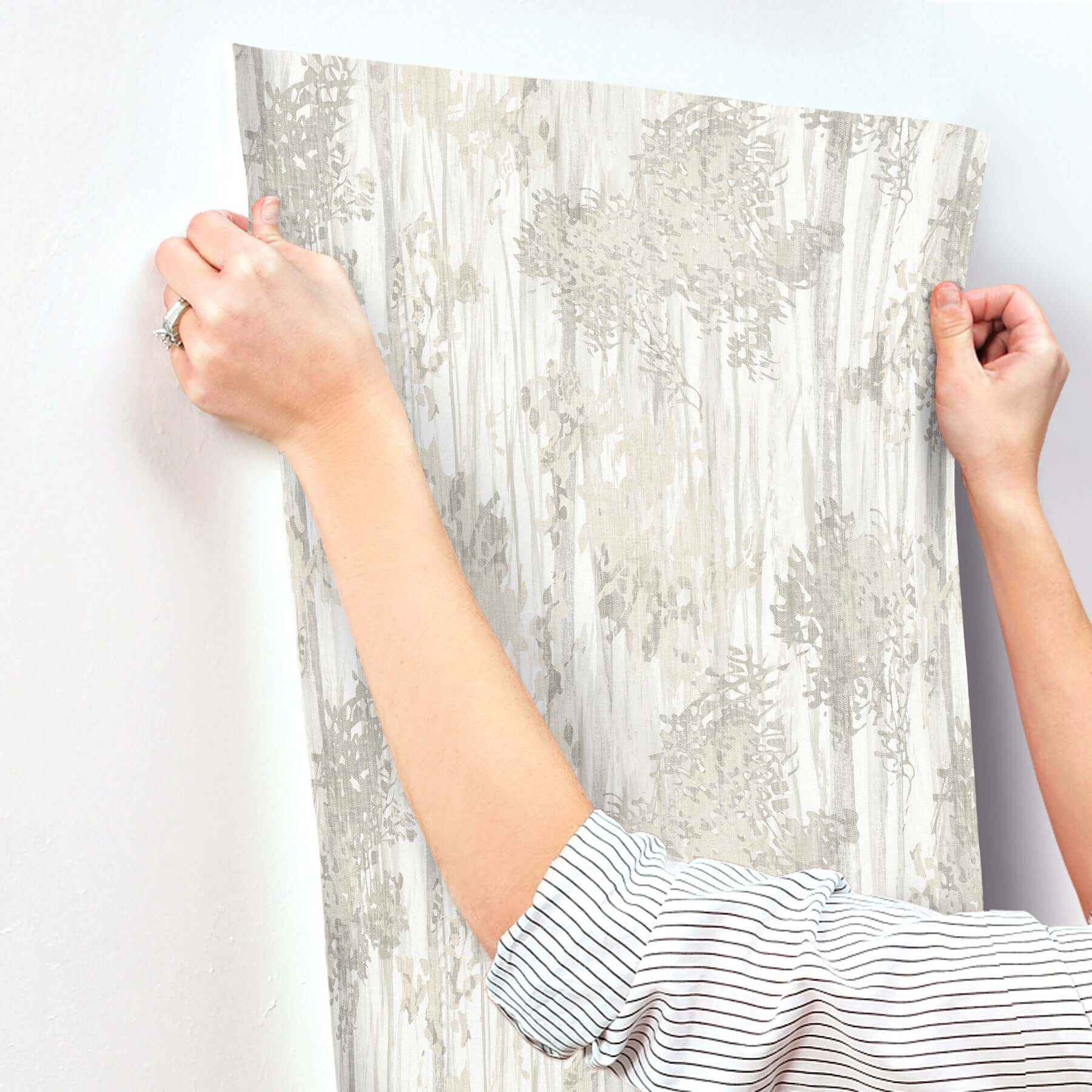 Aspen Grove Grey Wallpaper - York Wallcoverings - GN2603 - York Wallcoverings Wallpaper
