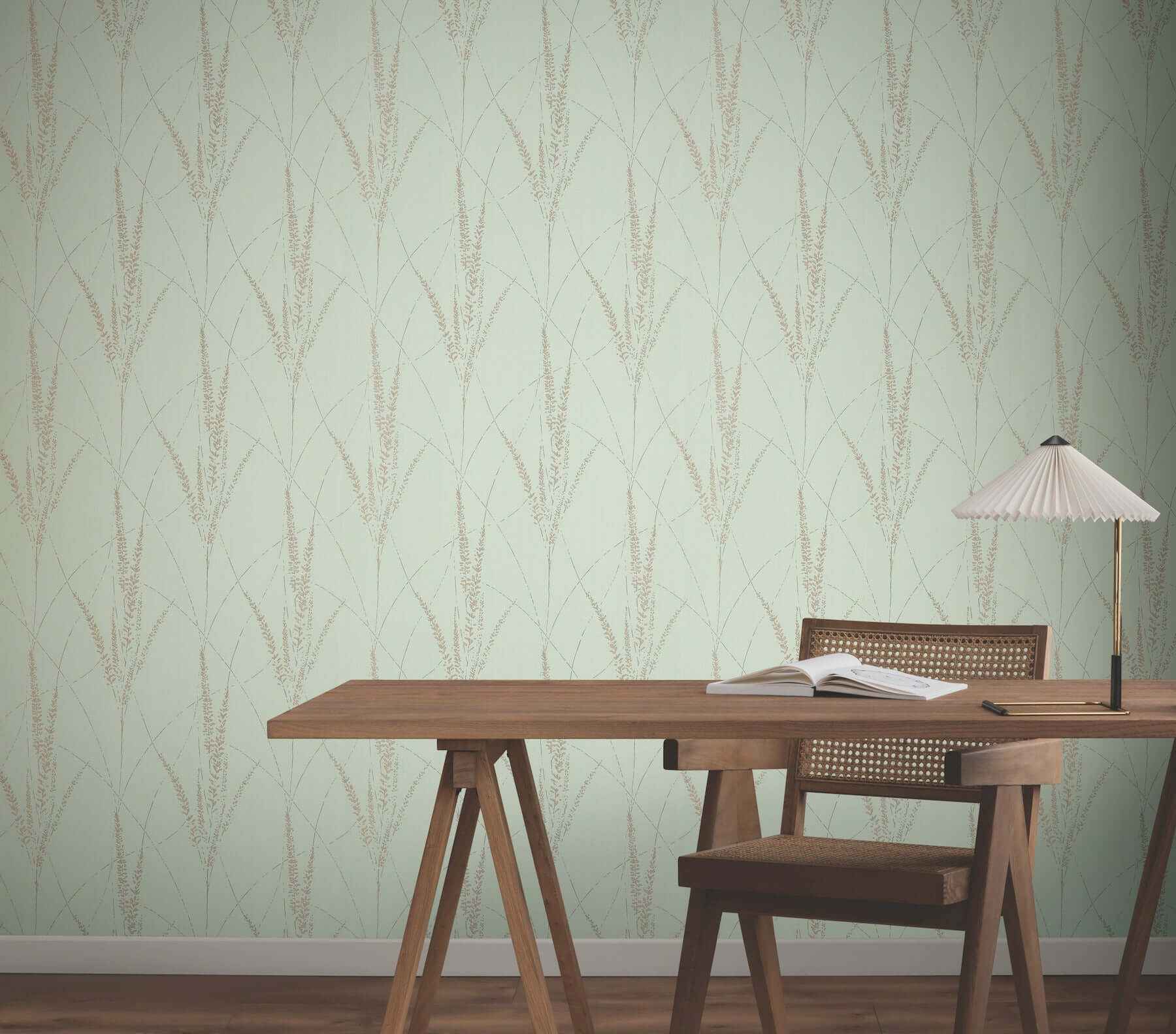 Graceful Willow Lagoon Wallpaper - York Wallcoverings - GN2643 - York Wallcoverings Wallpaper