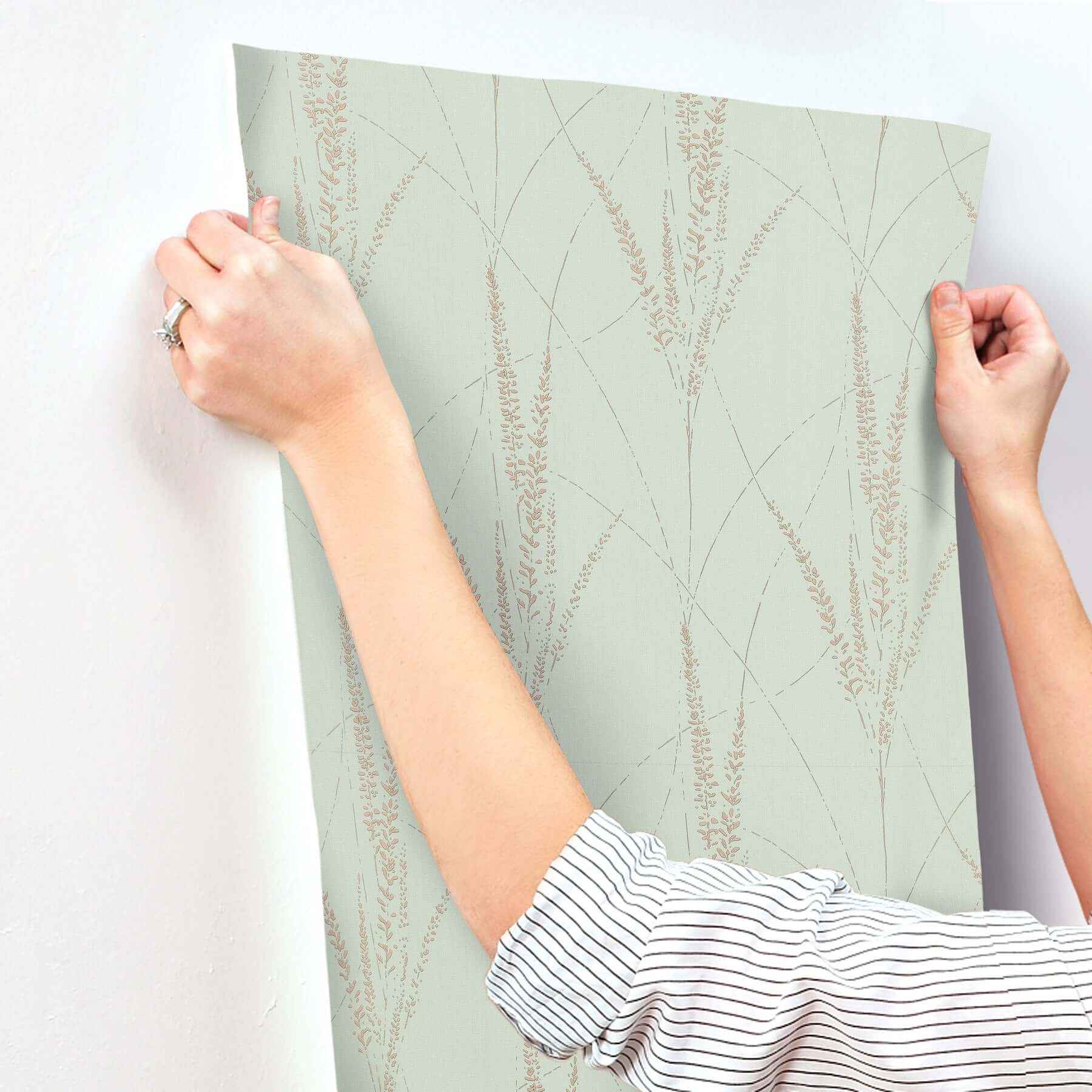 Graceful Willow Lagoon Wallpaper - York Wallcoverings - GN2643 - York Wallcoverings Wallpaper
