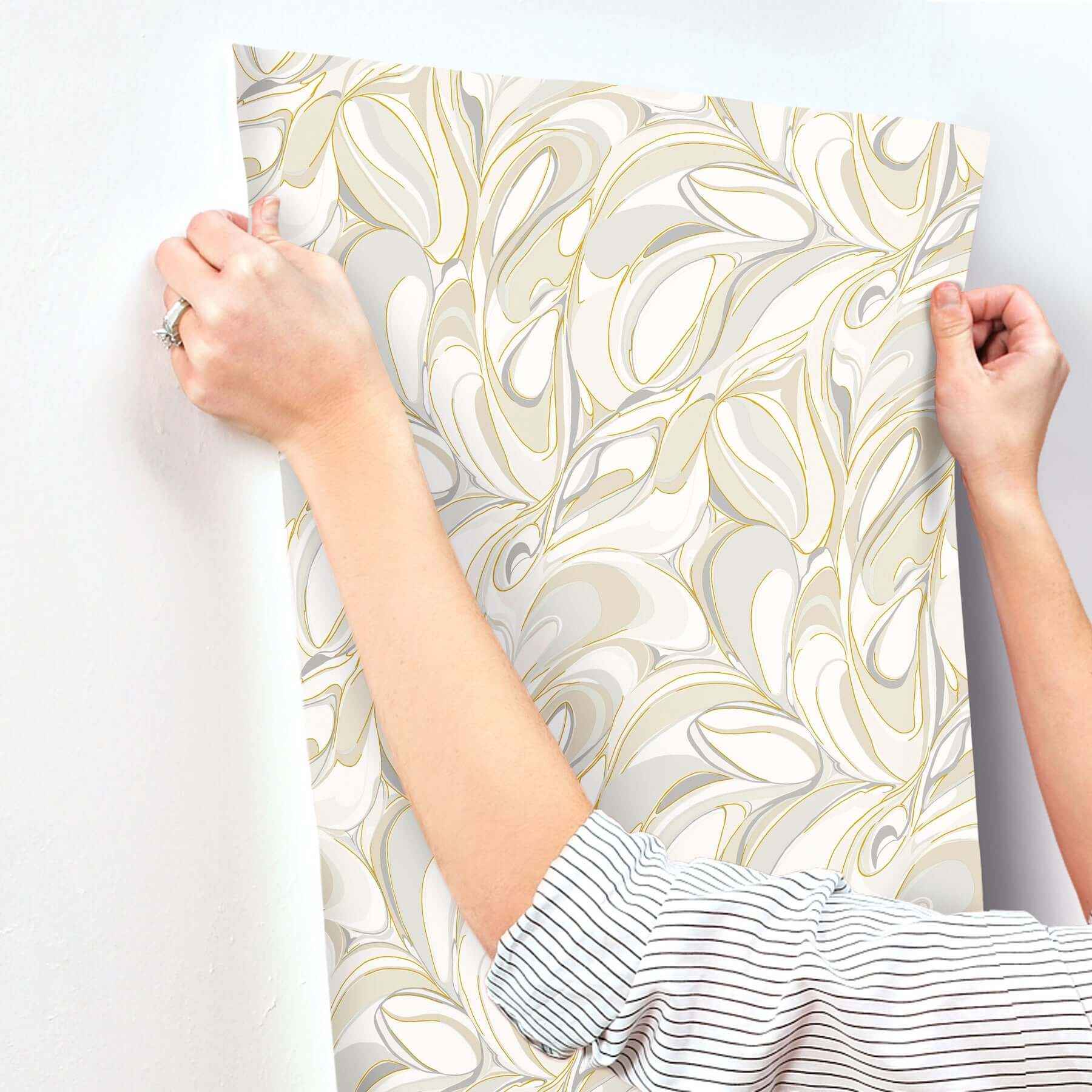 Achate Beige & Grey Wallpaper - York Wallcoverings - GN2563 - York Wallcoverings Wallpaper