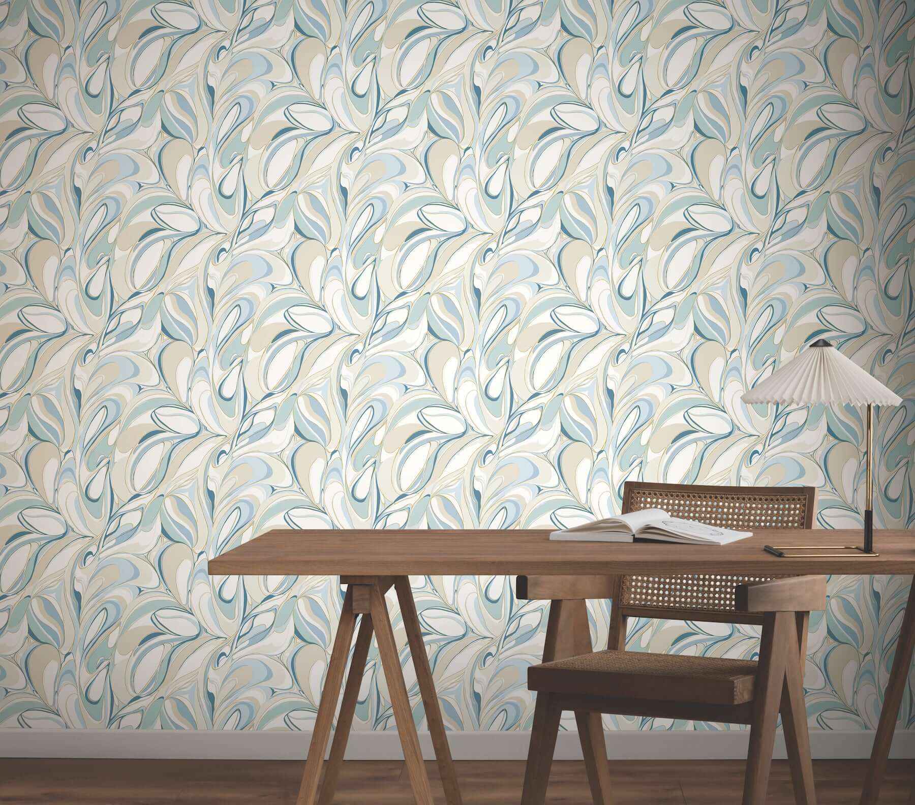 Achate Blue Wallpaper - York Wallcoverings - GN2562 - York Wallcoverings Wallpaper