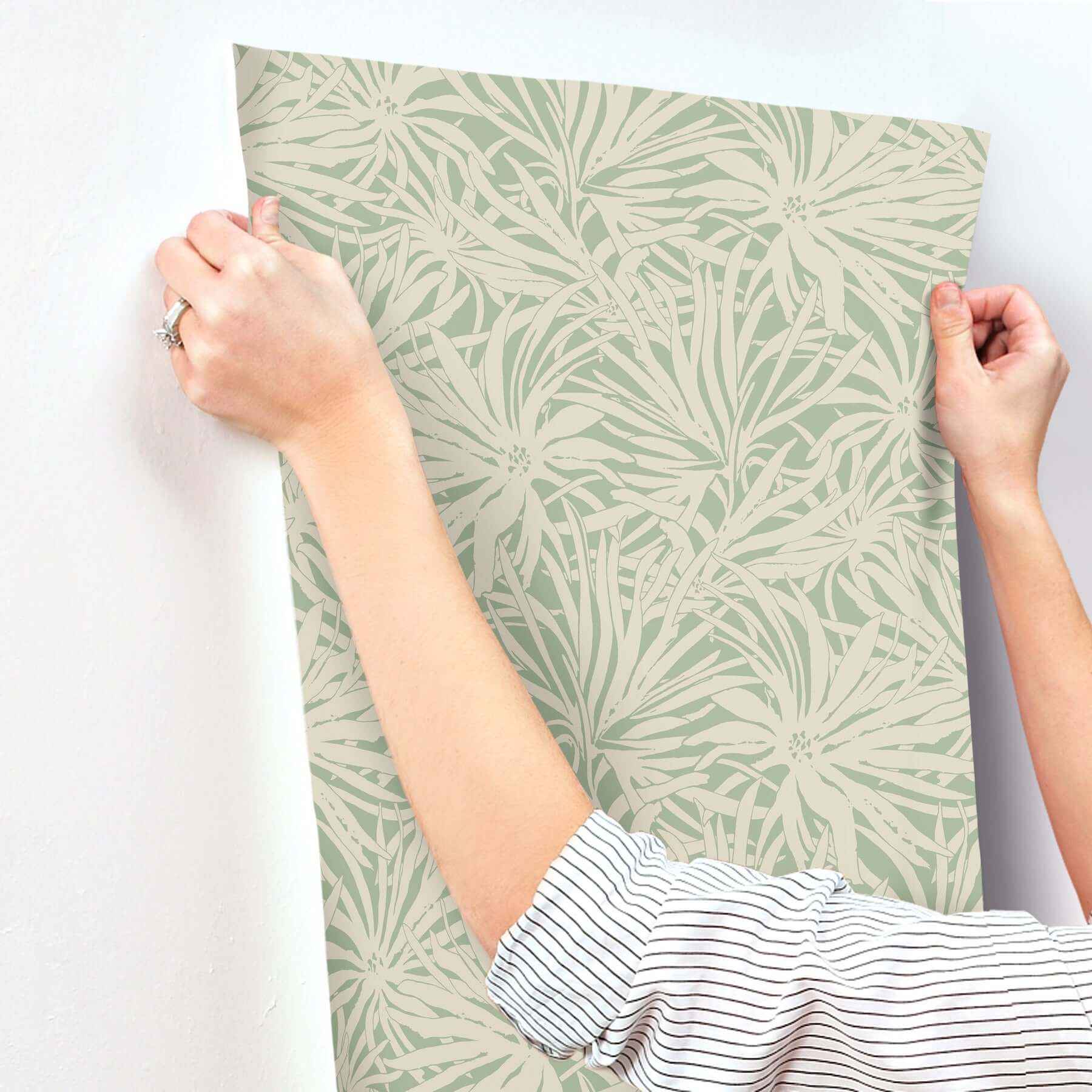 Floral Canopy Olive Wallpaper - York Wallcoverings - GN2575 - York Wallcoverings Wallpaper