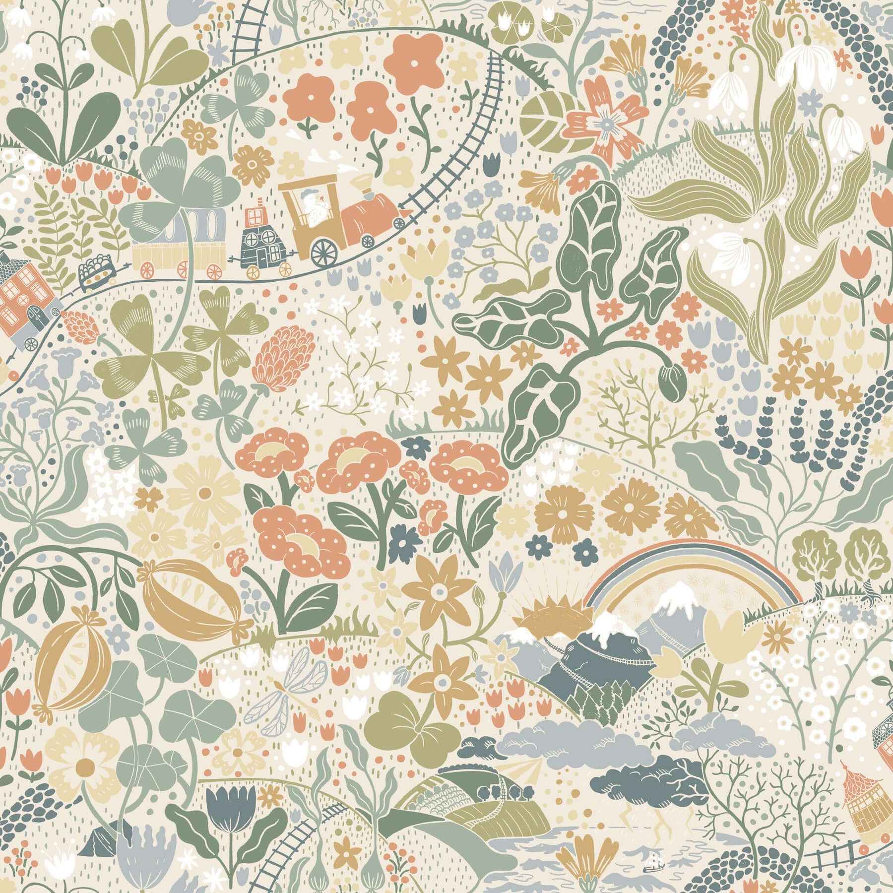 Taget Green Wallpaper - York Wallcoverings - MB29029 - York Wallcoverings Wallpaper