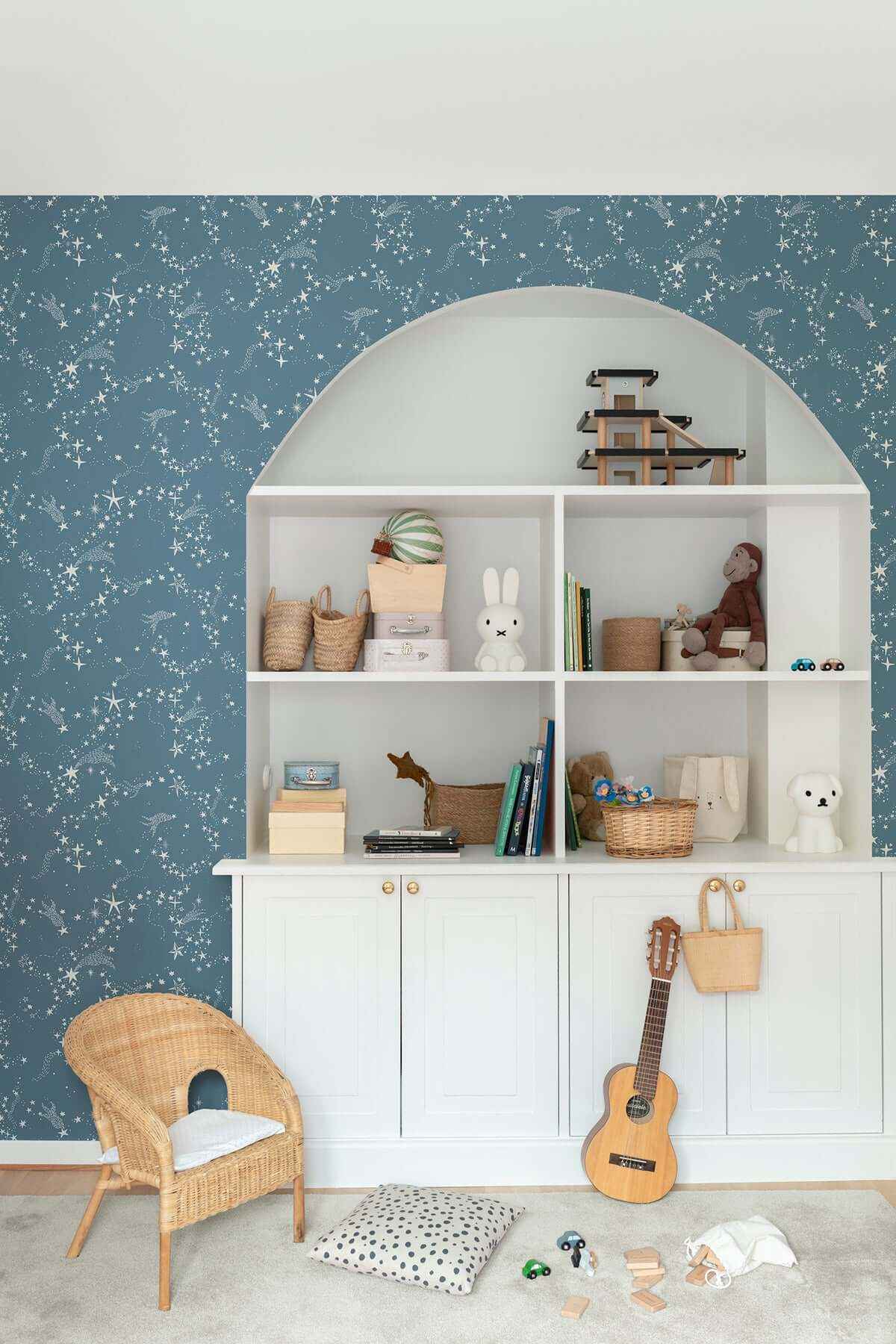 Stjarnhimmel Dark Blue Wallpaper - York Wallcoverings - MB29024 - York Wallcoverings Wallpaper